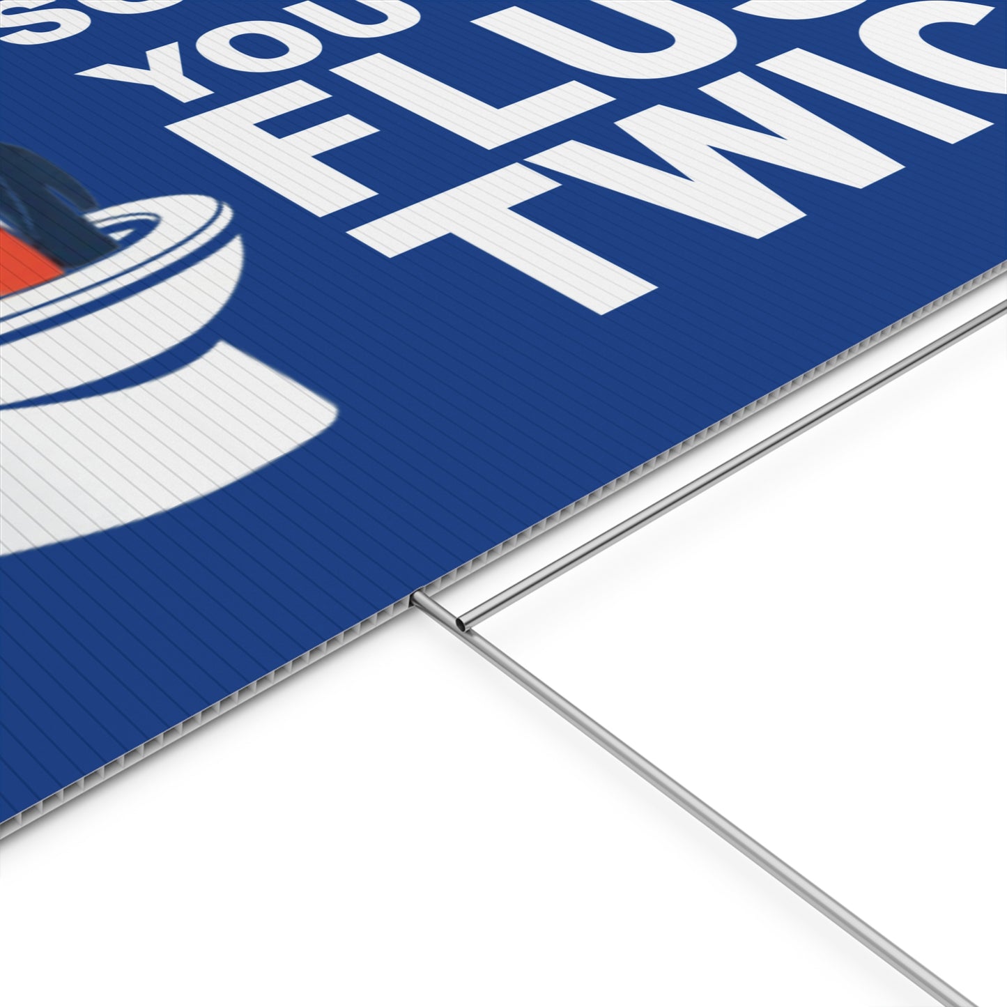 Flush Twice Anti Trump Plastic Yard Sign, Kamala Harris, Kamala 2024 Yard Sign