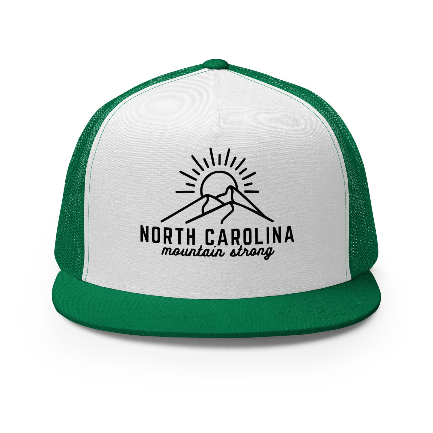 North Carolina Mountain Strong Hat (Embroidered Trucker Cap)