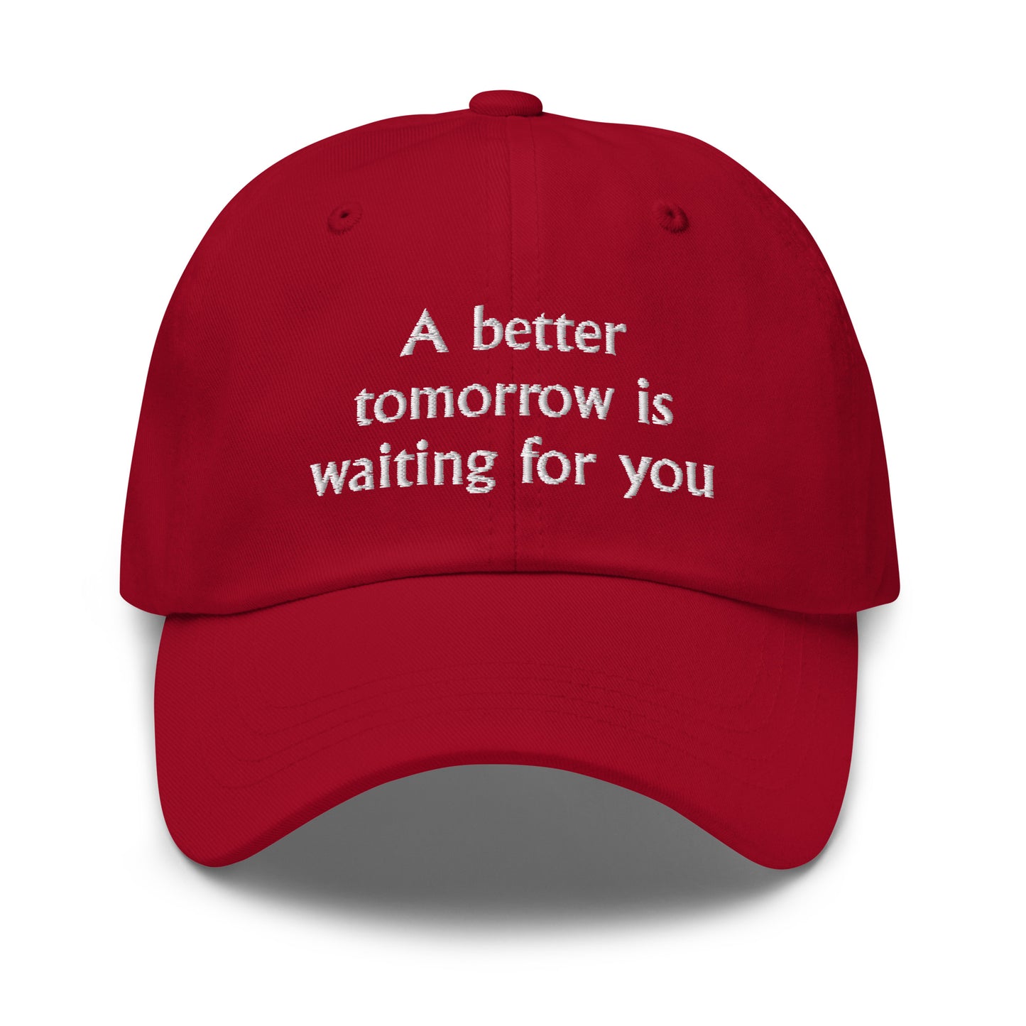 Woosang A better tomorrow is waiting for you Hat (Embroidered Dad hat)