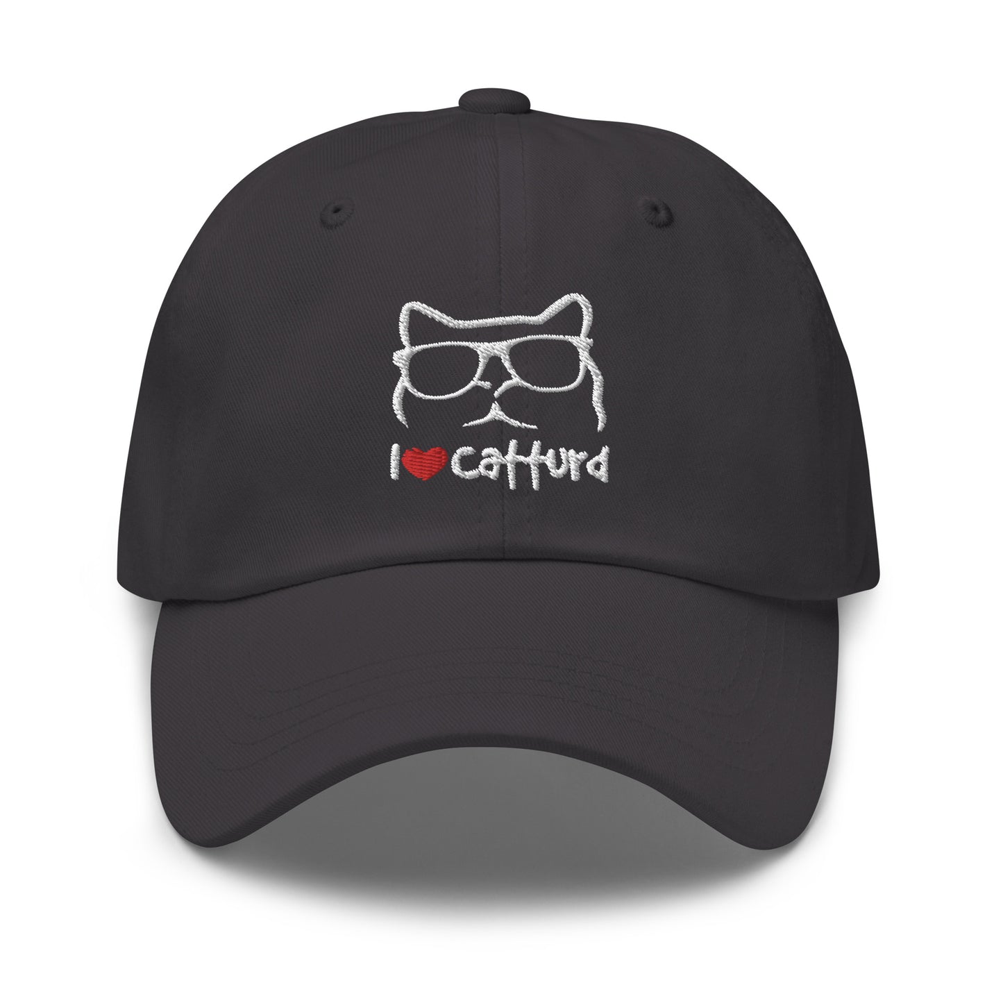 I love Catturd Hat (Embroidered Dad hat)