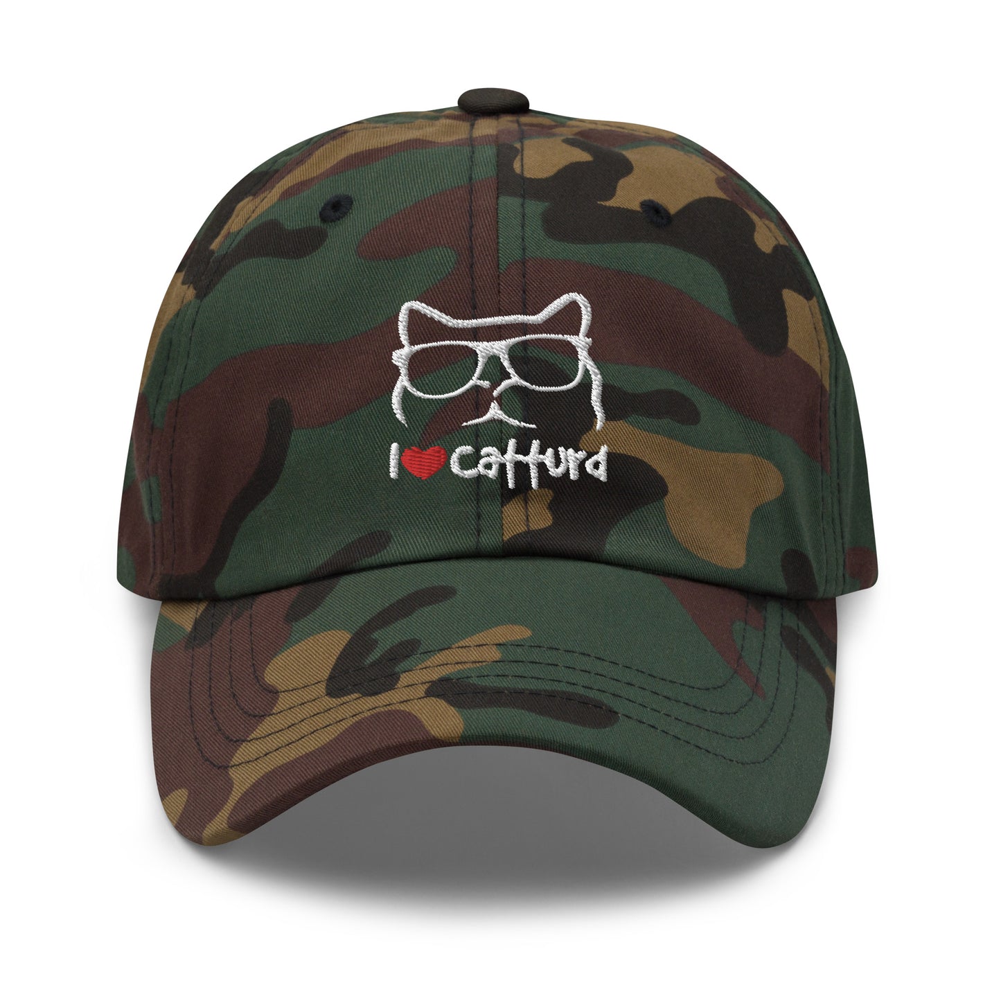 I love Catturd Hat (Embroidered Dad hat)