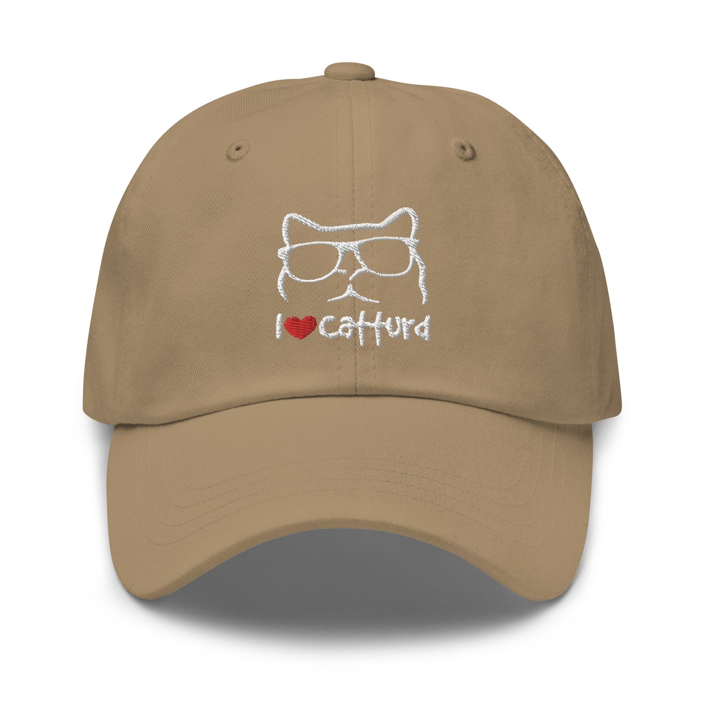 I love Catturd Hat (Embroidered Dad hat)
