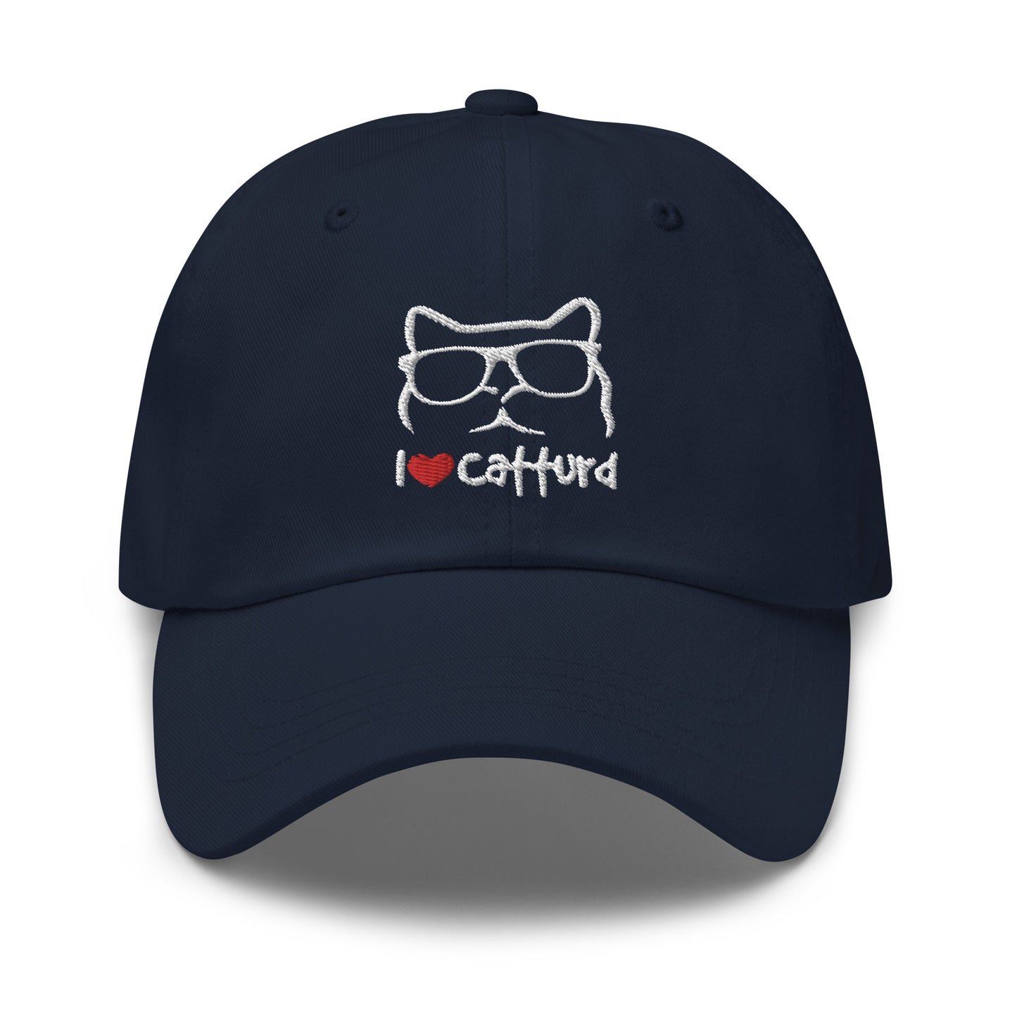 I love Catturd Hat (Embroidered Dad hat)