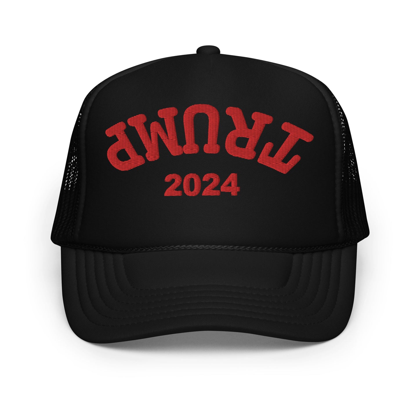 Trump Upside Down Hat (Embroidered Foam trucker hat)