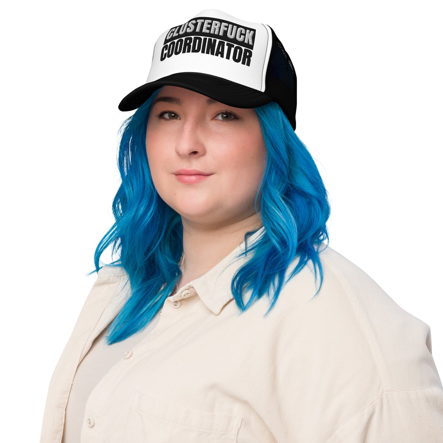 Clusterfuck Coordinator Hat (Embroidered foam trucker hat)
