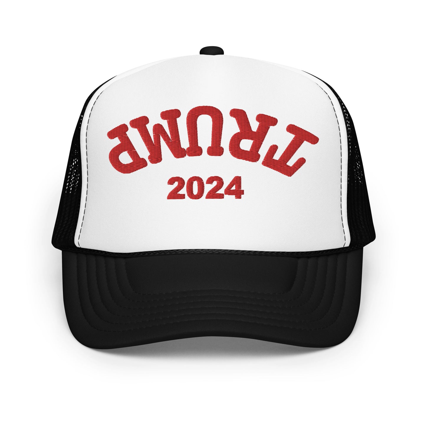 Trump Upside Down Hat (Embroidered Foam trucker hat)