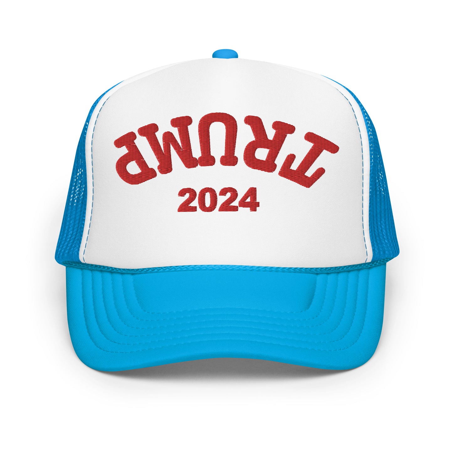 Trump Upside Down Hat (Embroidered Foam trucker hat)