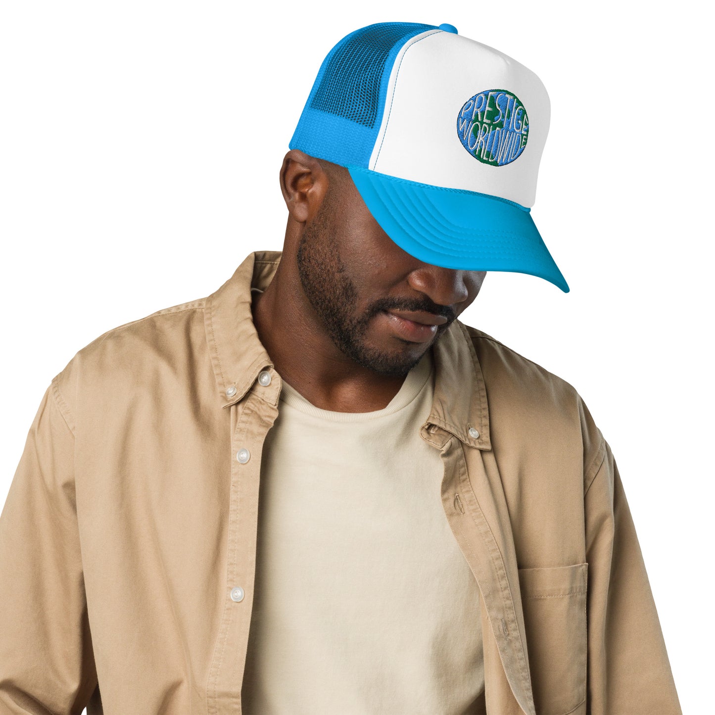 Prestige Worldwide Hat (Embroidered Foam trucker hat)