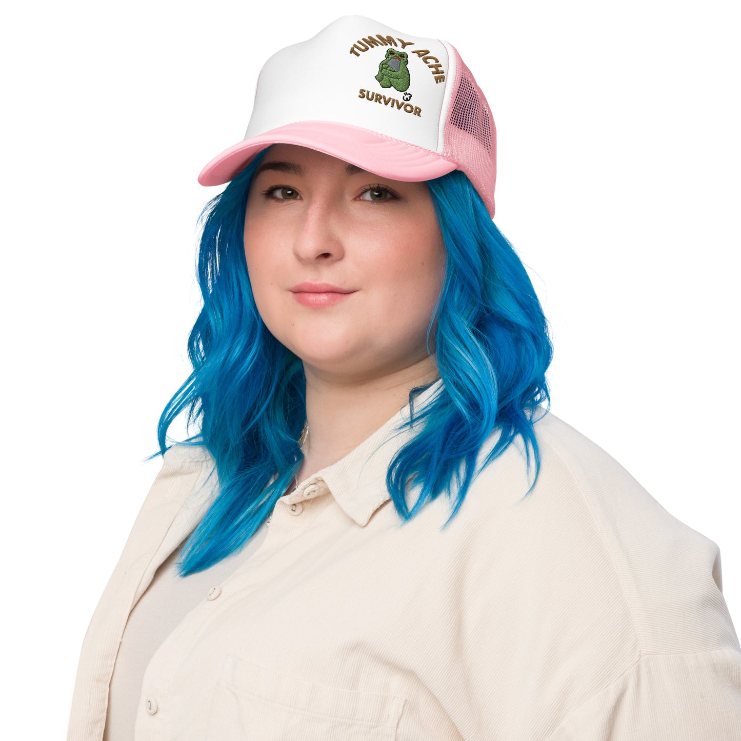 Tummy Ache Survivor Hat foam trucker hat