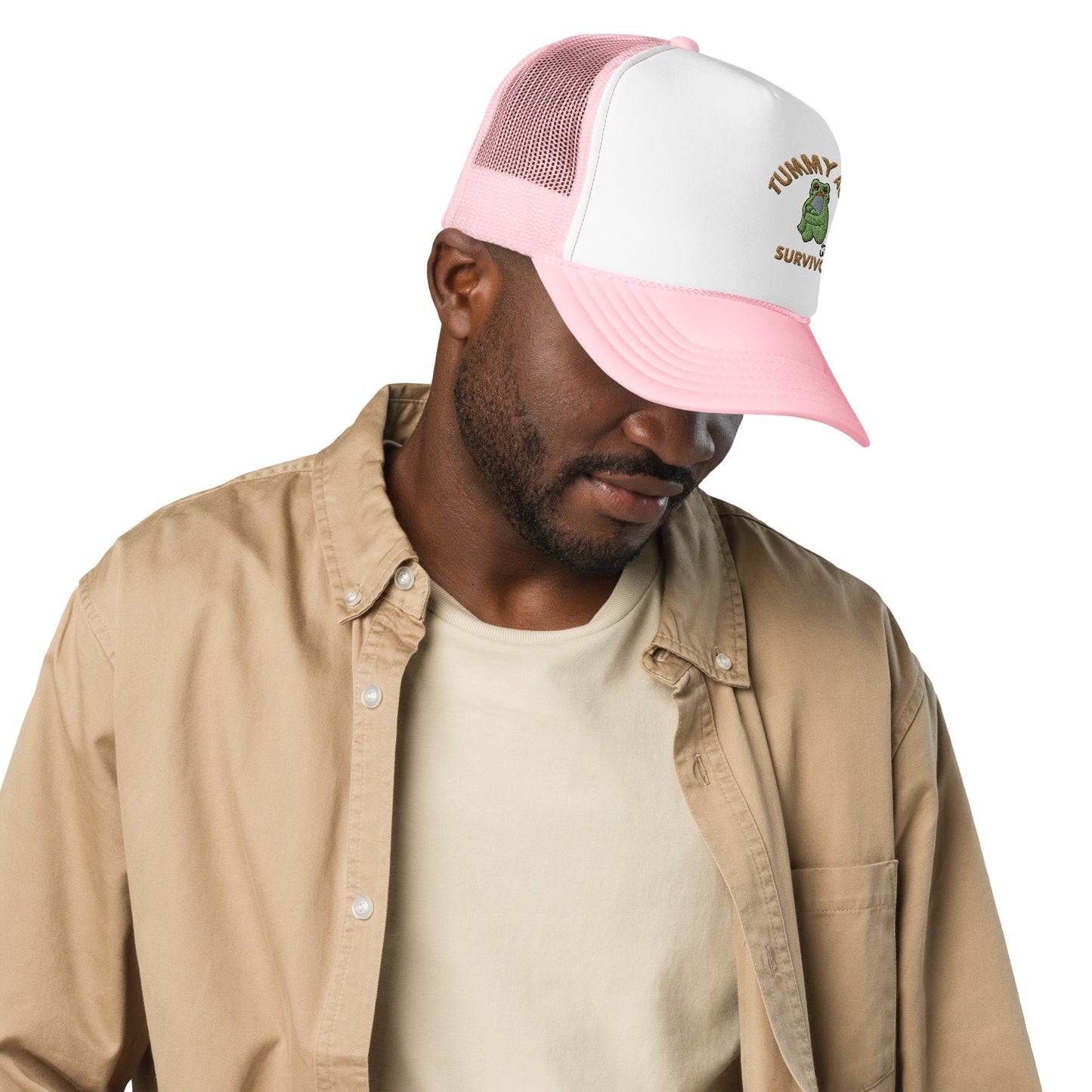 Tummy Ache Survivor Hat foam trucker hat