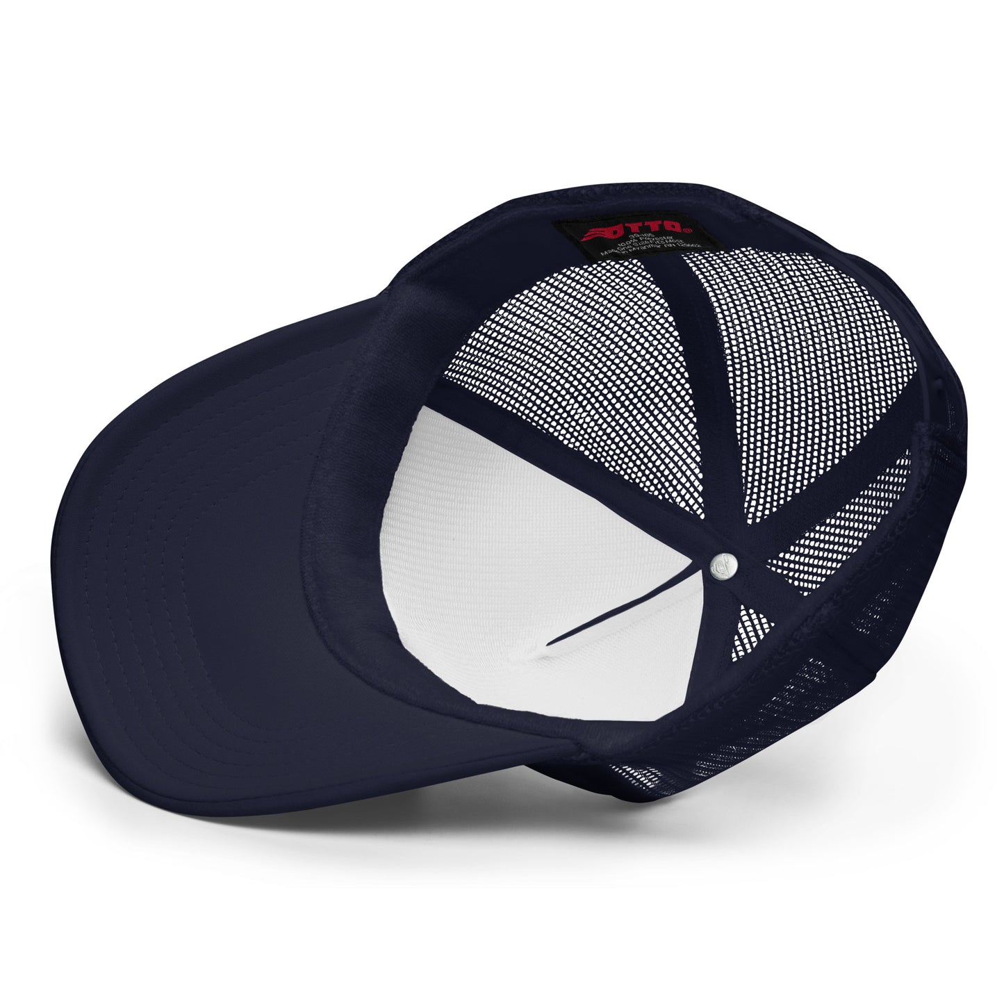 White Dudes For Harris Hat (Embroiedered Foam trucker hat)