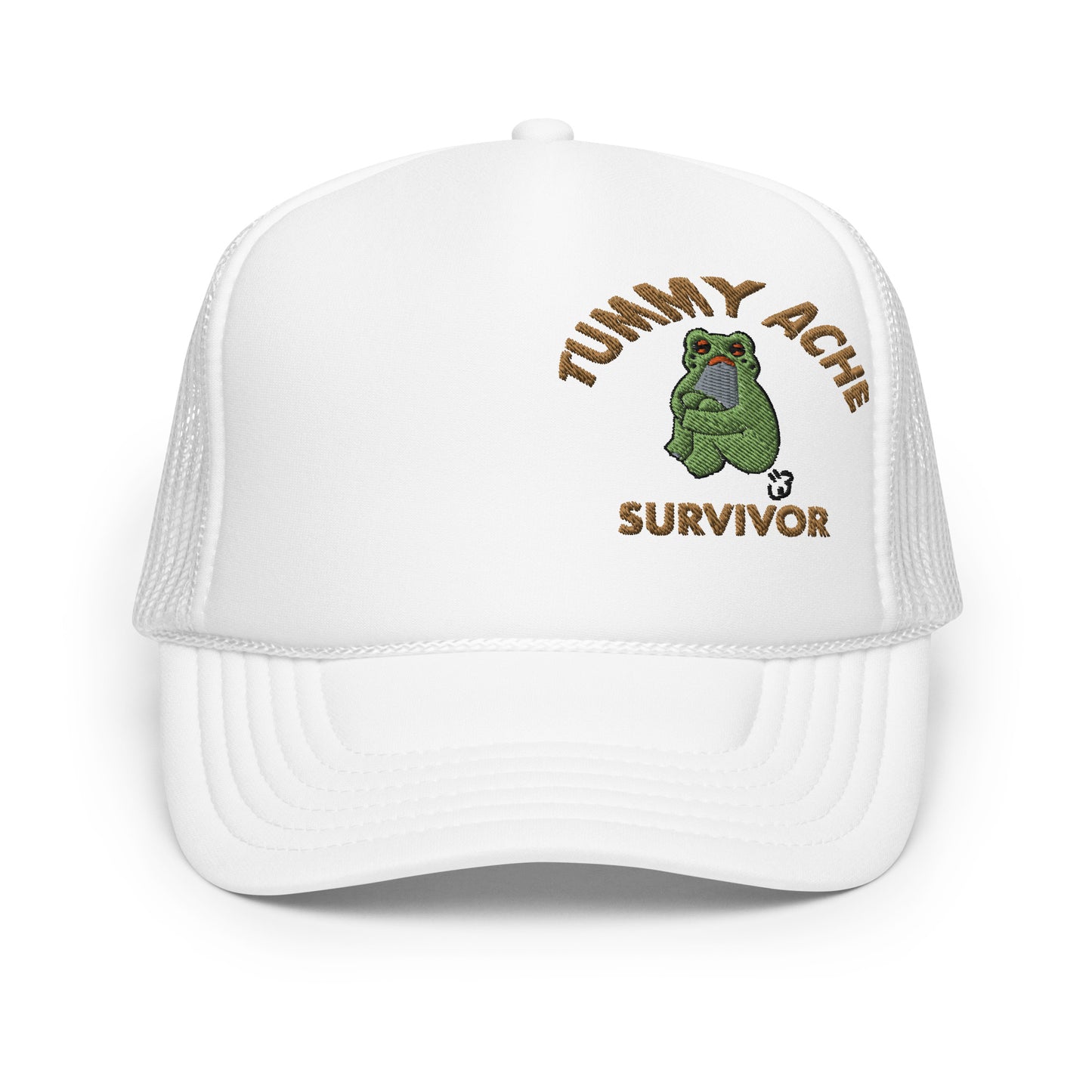 Tummy Ache Survivor Hat foam trucker hat