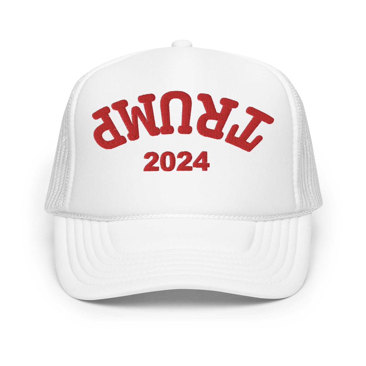 Trump Upside Down Hat (Embroidered Foam trucker hat)