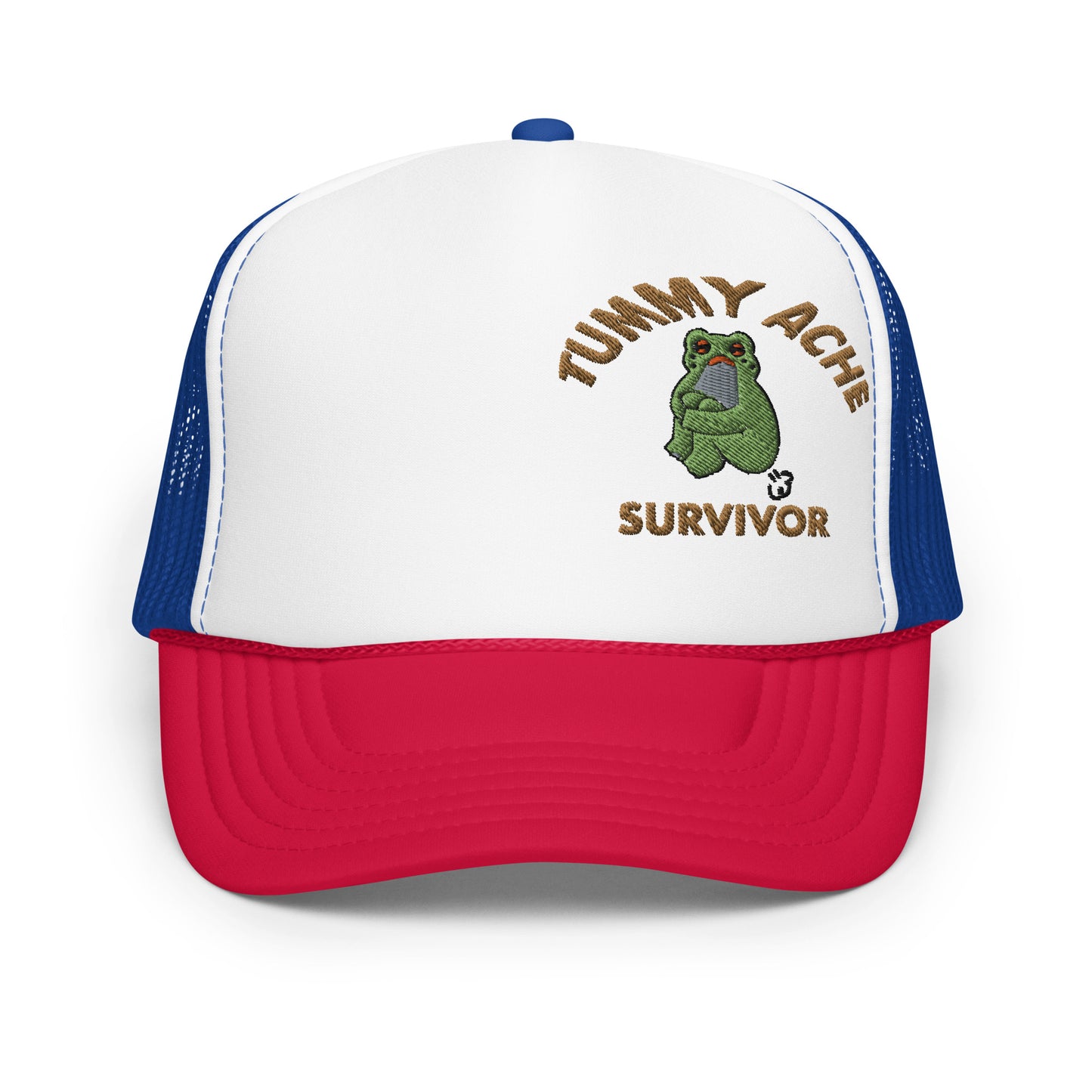 Tummy Ache Survivor Hat foam trucker hat