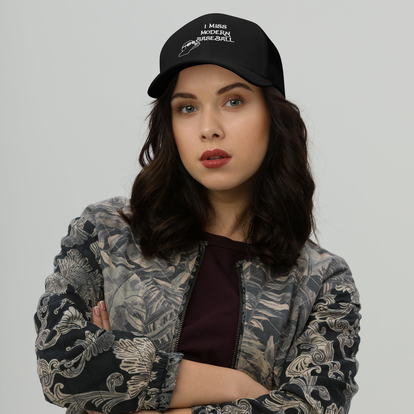 I Miss Modern Baseball Hat (Embroidered Trucker Cap)