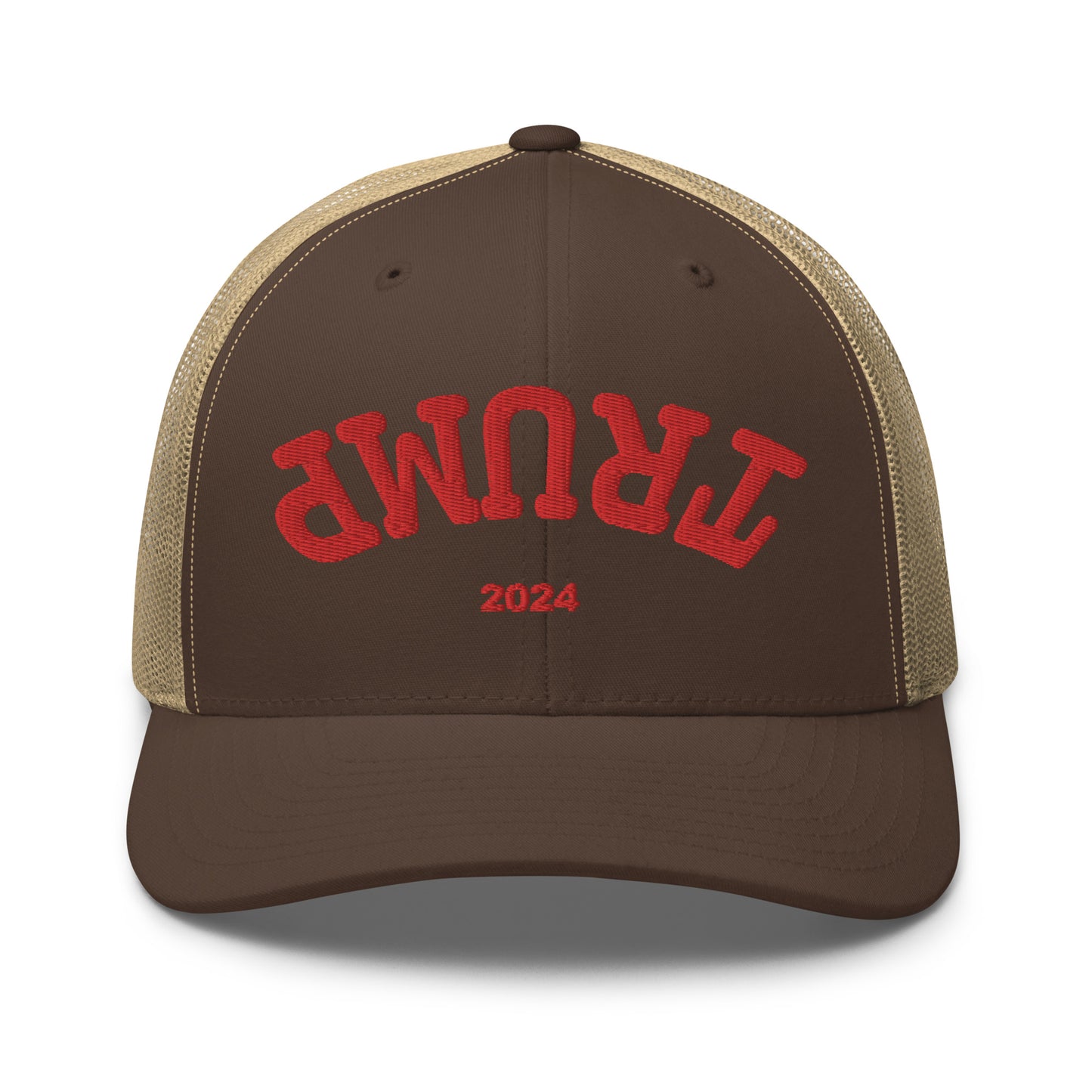 Trump Upside Down Hat (Embroidered Trucker Cap)