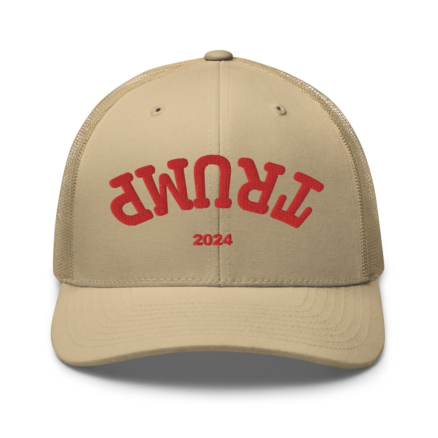 Trump Upside Down Hat (Embroidered Trucker Cap)