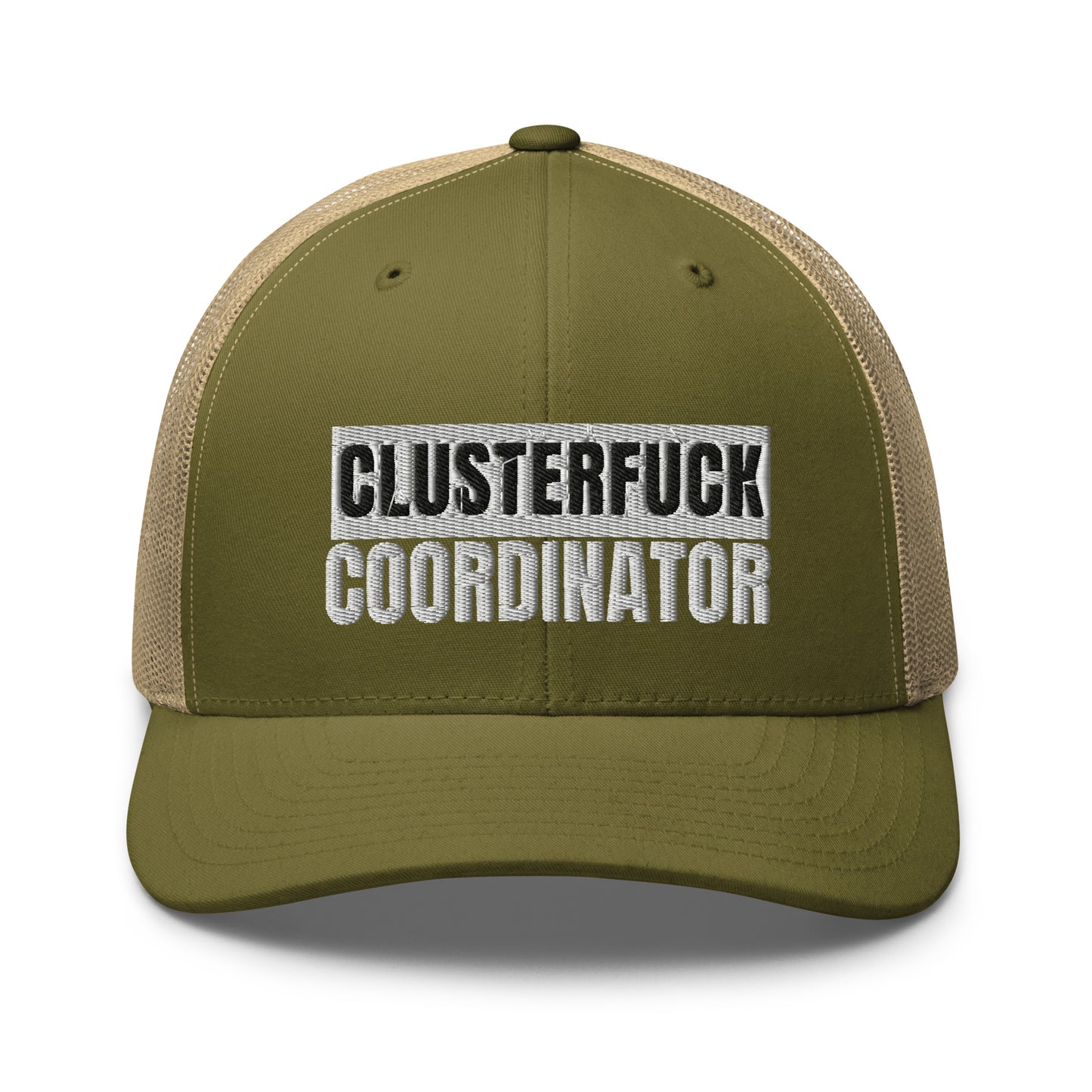 Clusterfuck Coordinator Hat (Embroidered Trucker Cap)