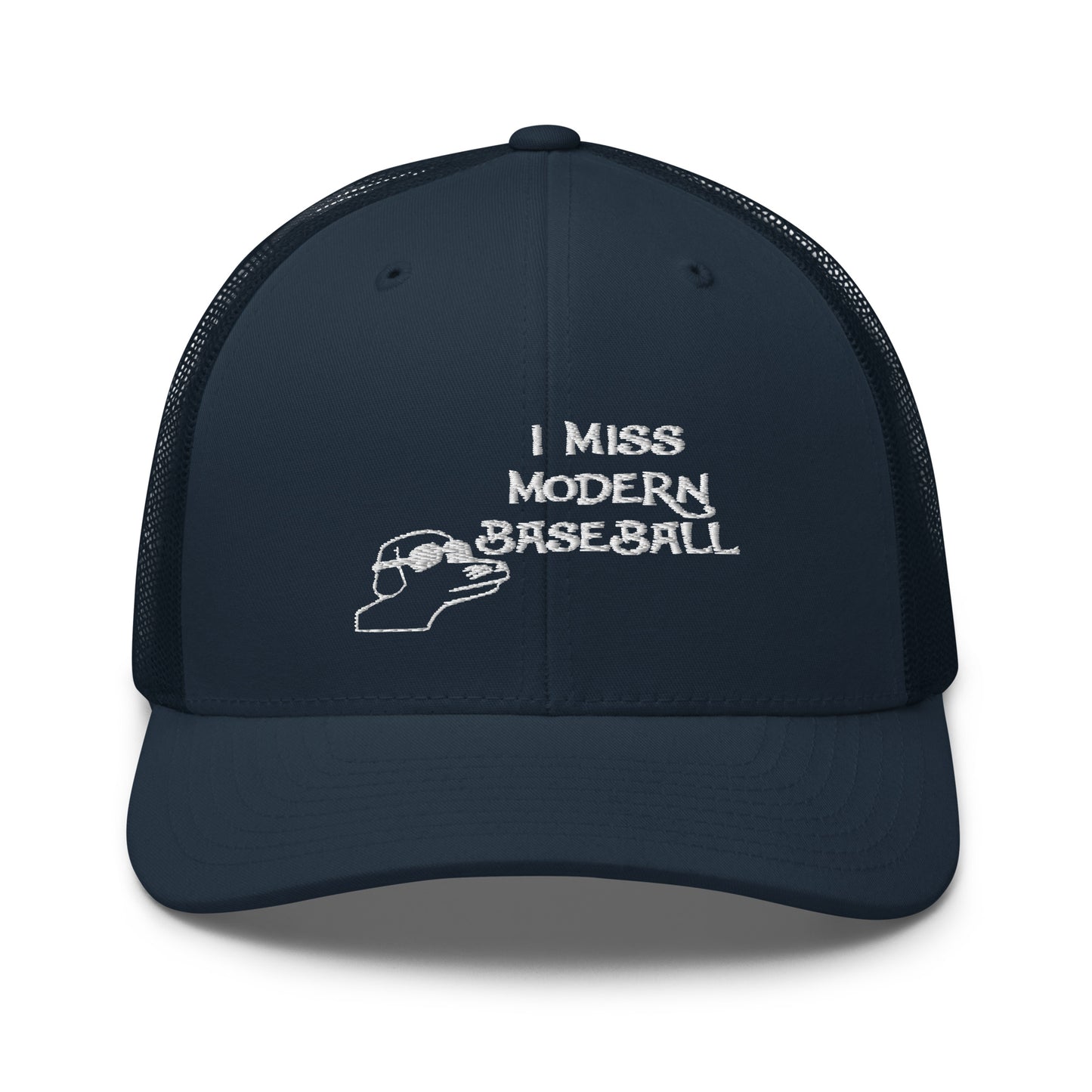 I Miss Modern Baseball Hat (Embroidered Trucker Cap)