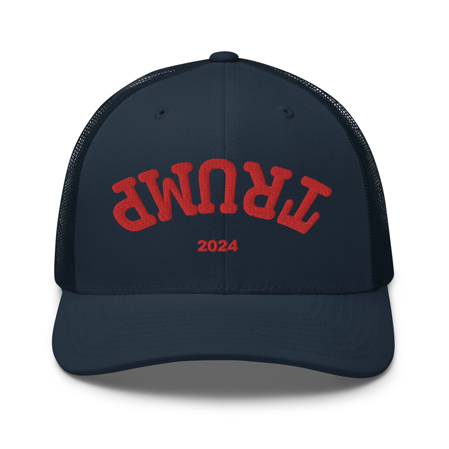 Trump Upside Down Hat (Embroidered Trucker Cap)