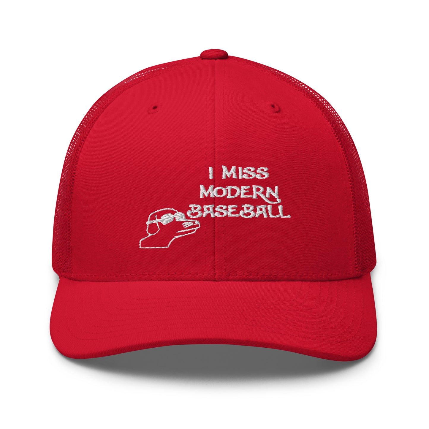 I Miss Modern Baseball Hat (Embroidered Trucker Cap)