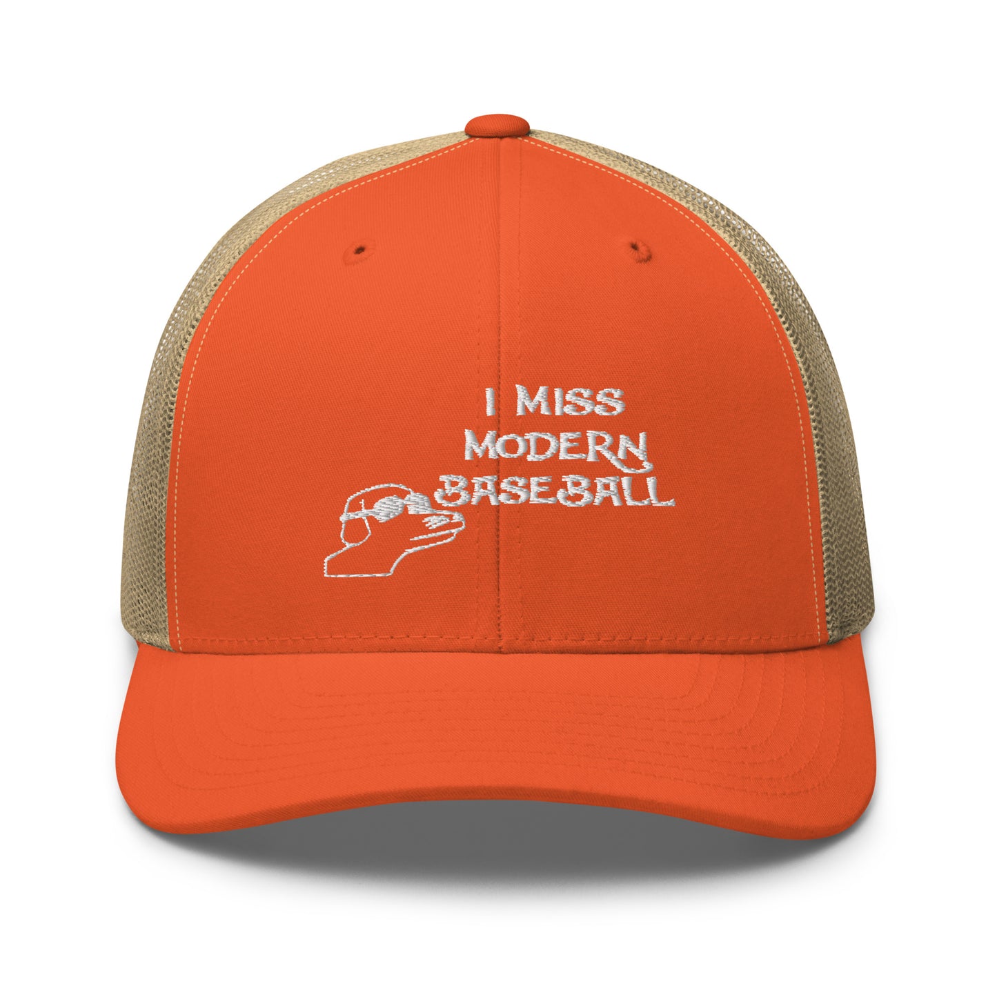I Miss Modern Baseball Hat (Embroidered Trucker Cap)