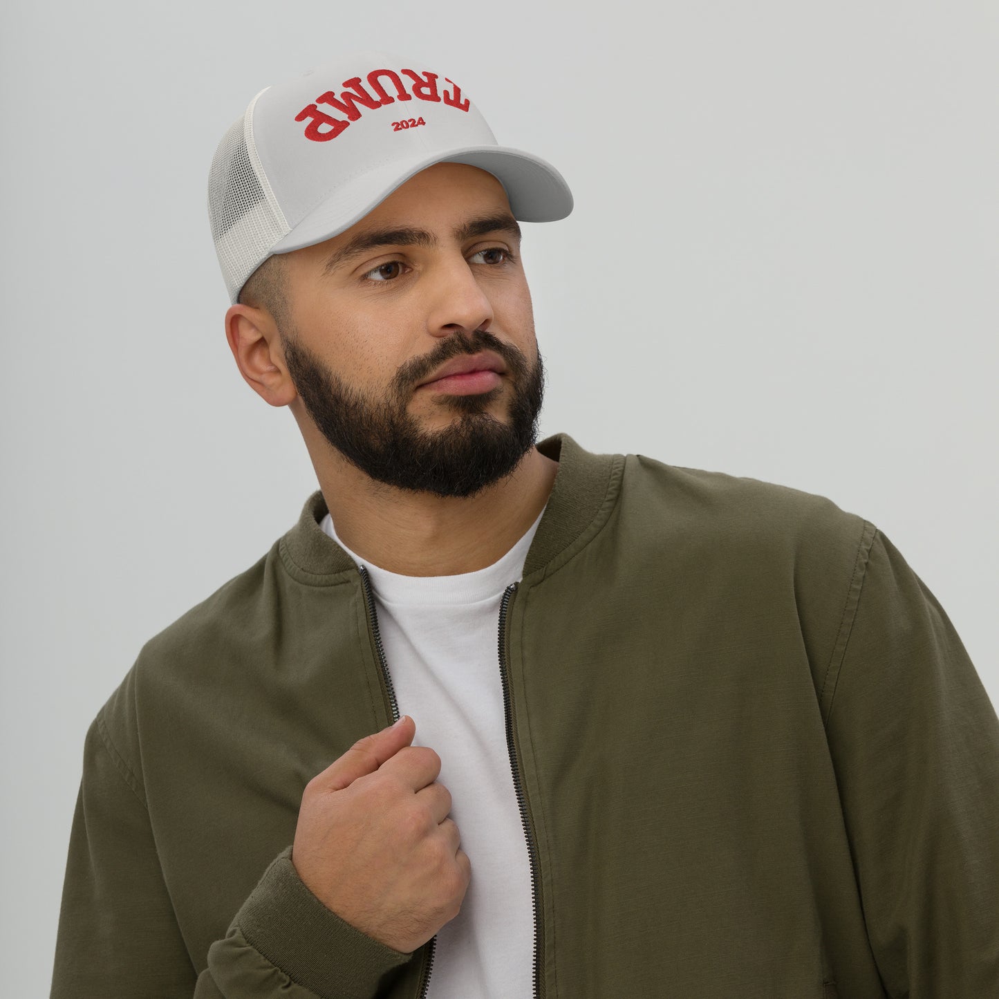 Trump Upside Down Hat (Embroidered Trucker Cap)