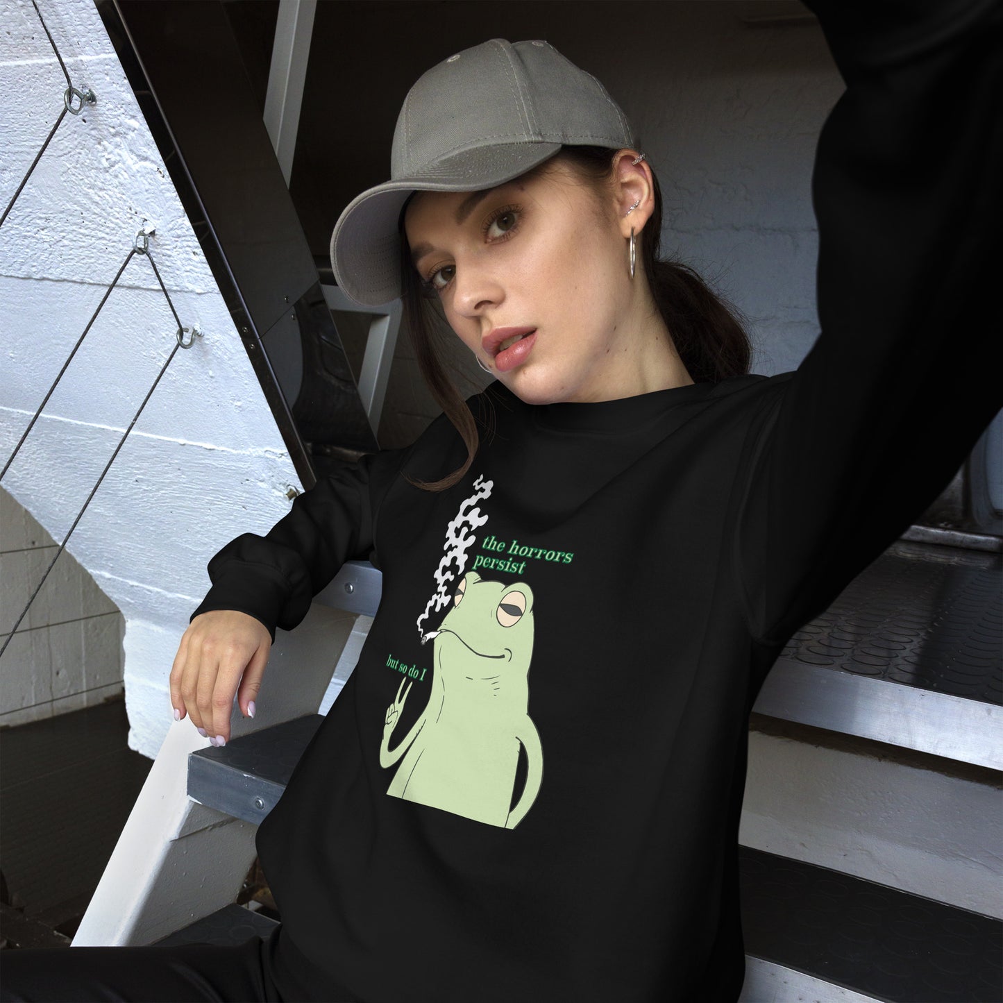 The Horrors Persist Frog Sweatshirt