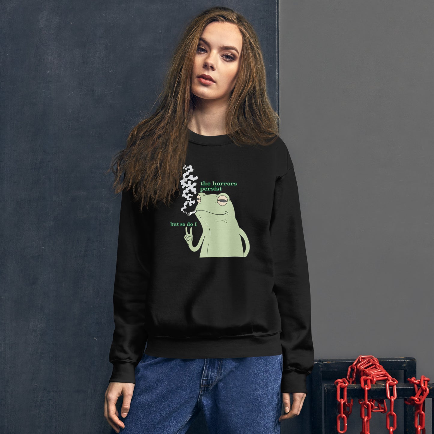 The Horrors Persist Frog Sweatshirt