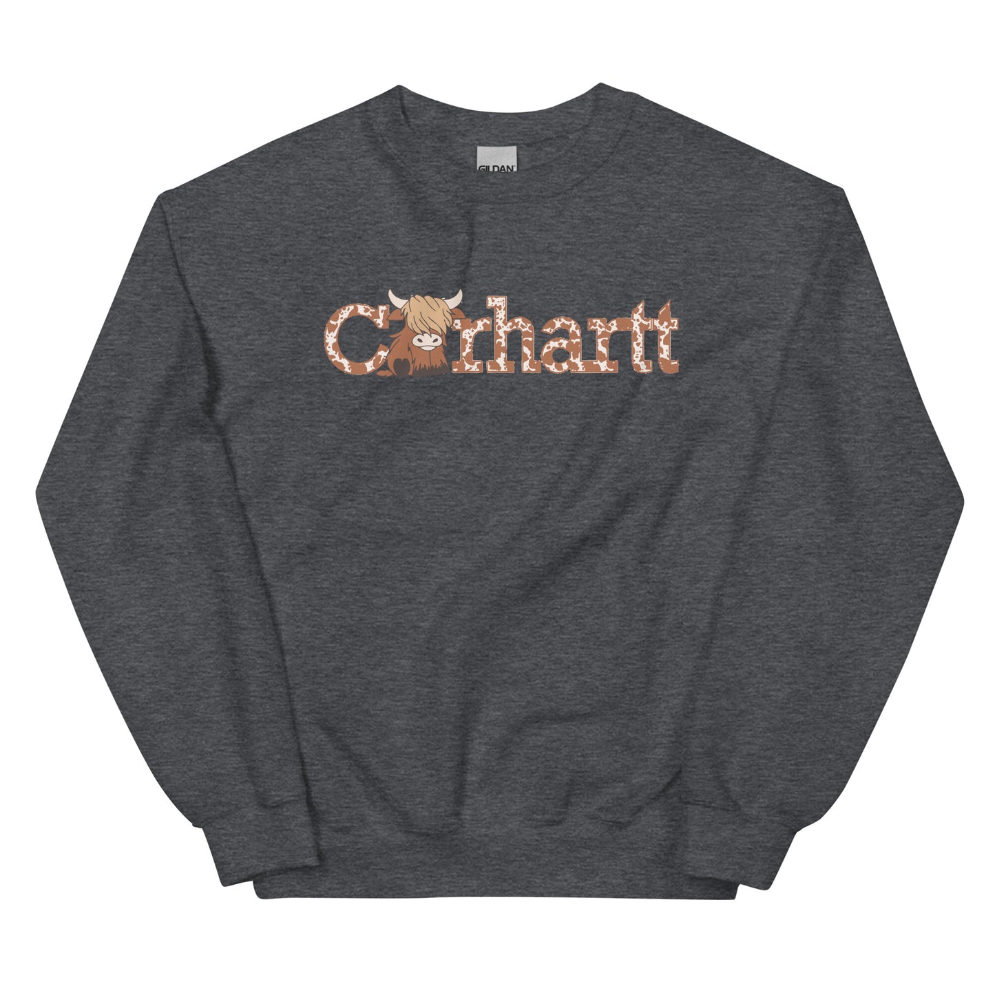 Highland Cow Sweatshirt, Cute Cow Gift Sweater, Farm Love Sweatshirt, Cattle Lover Gift, Western Sweatshirt, Animal