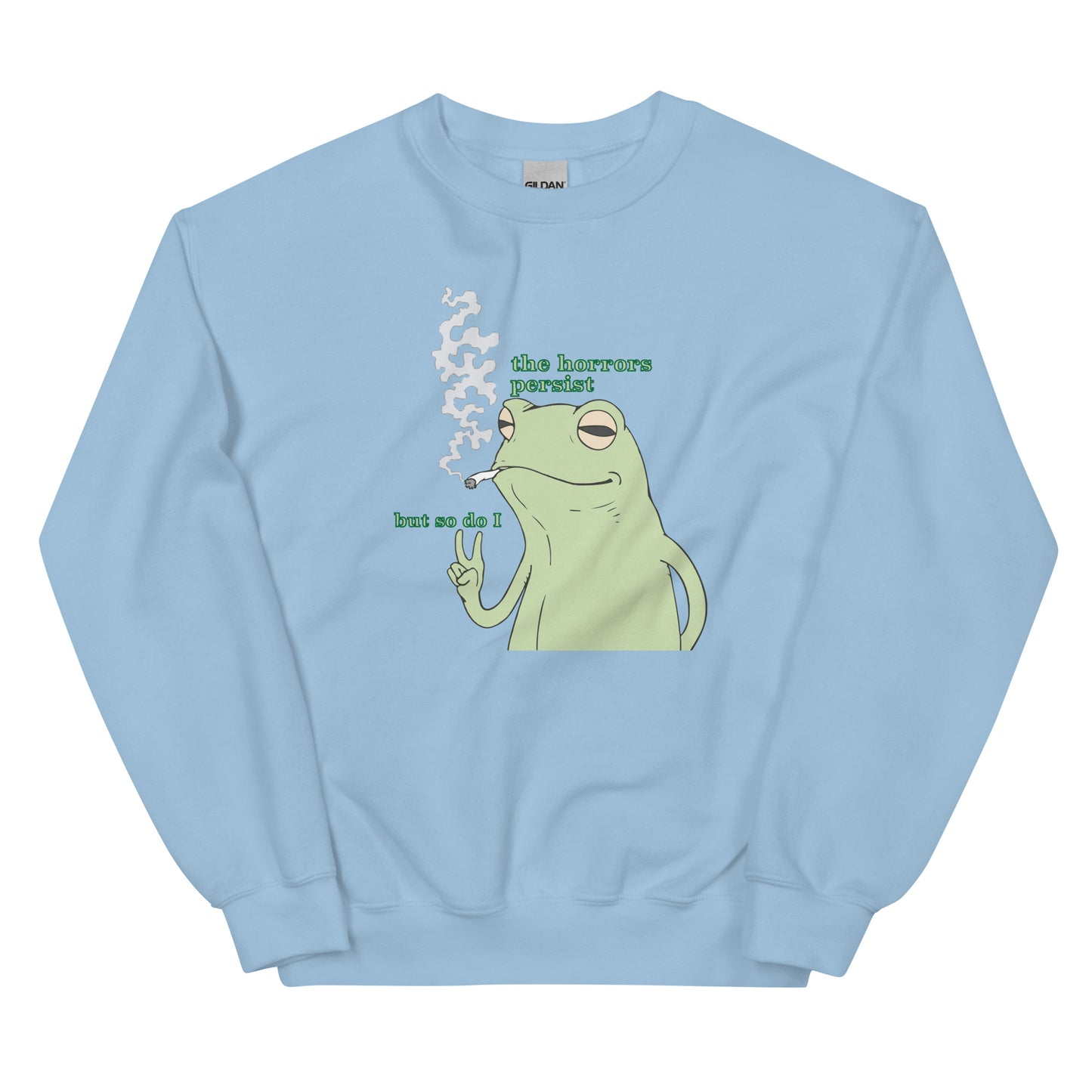 The Horrors Persist Frog Sweatshirt