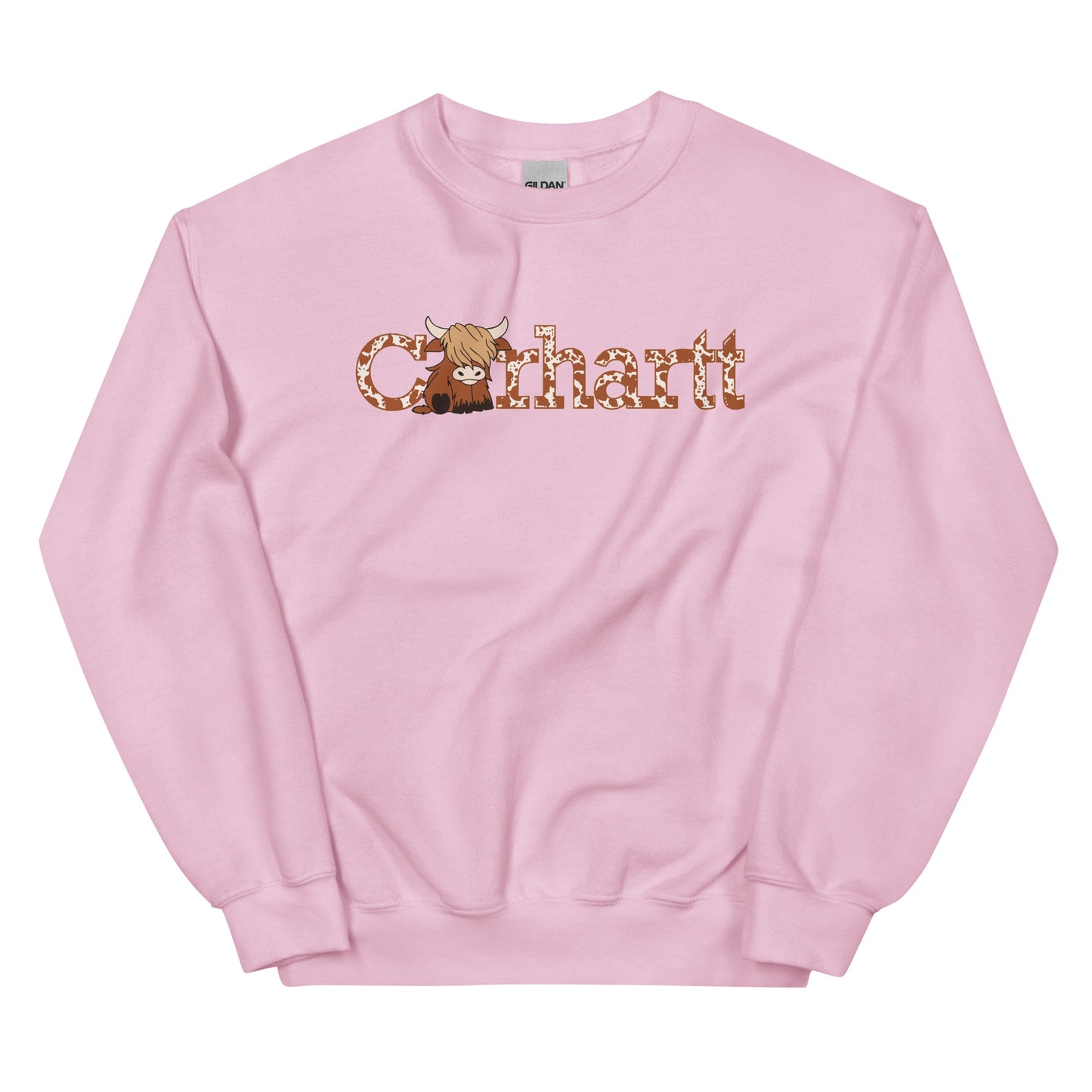 Highland Cow Sweatshirt, Cute Cow Gift Sweater, Farm Love Sweatshirt, Cattle Lover Gift, Western Sweatshirt, Animal