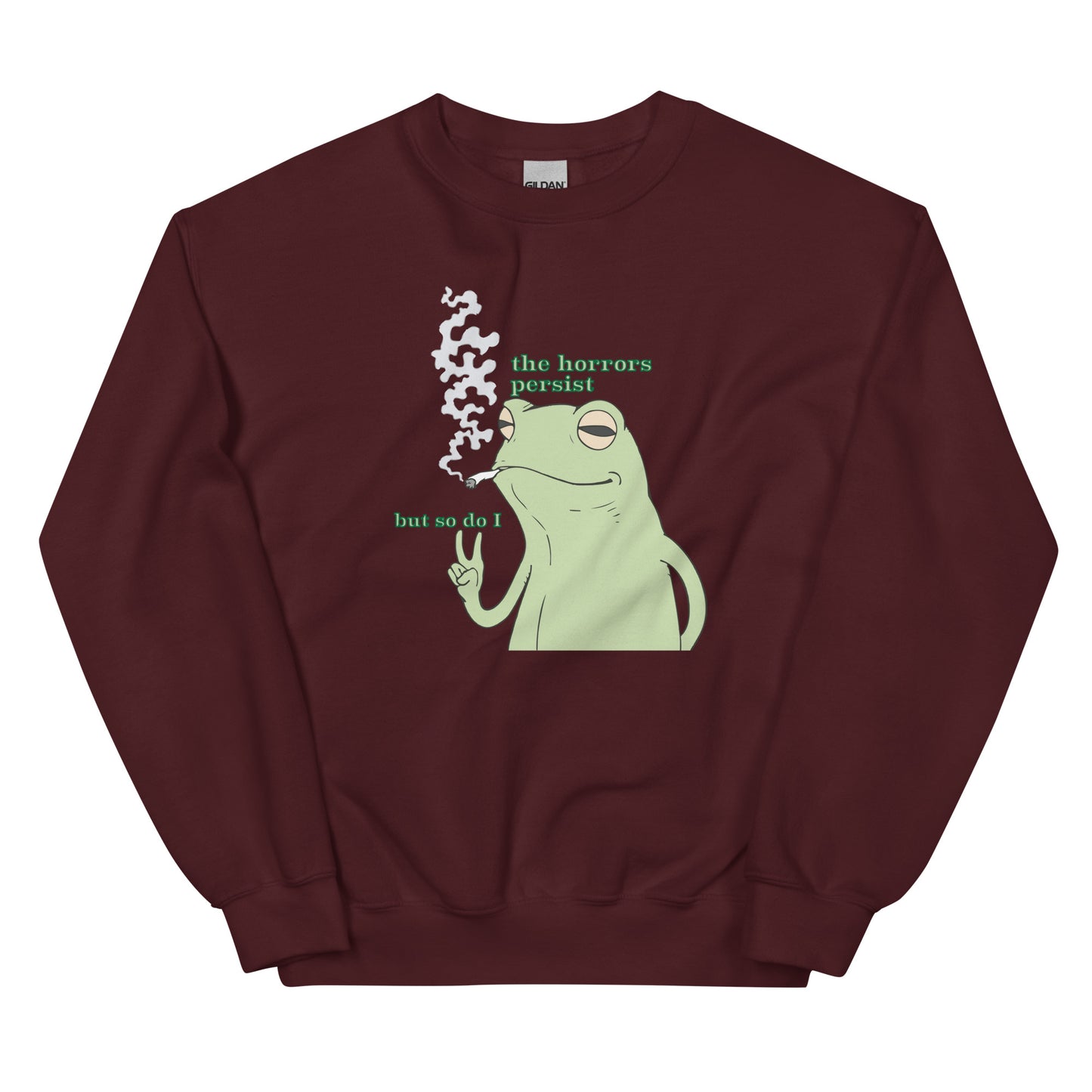 The Horrors Persist Frog Sweatshirt