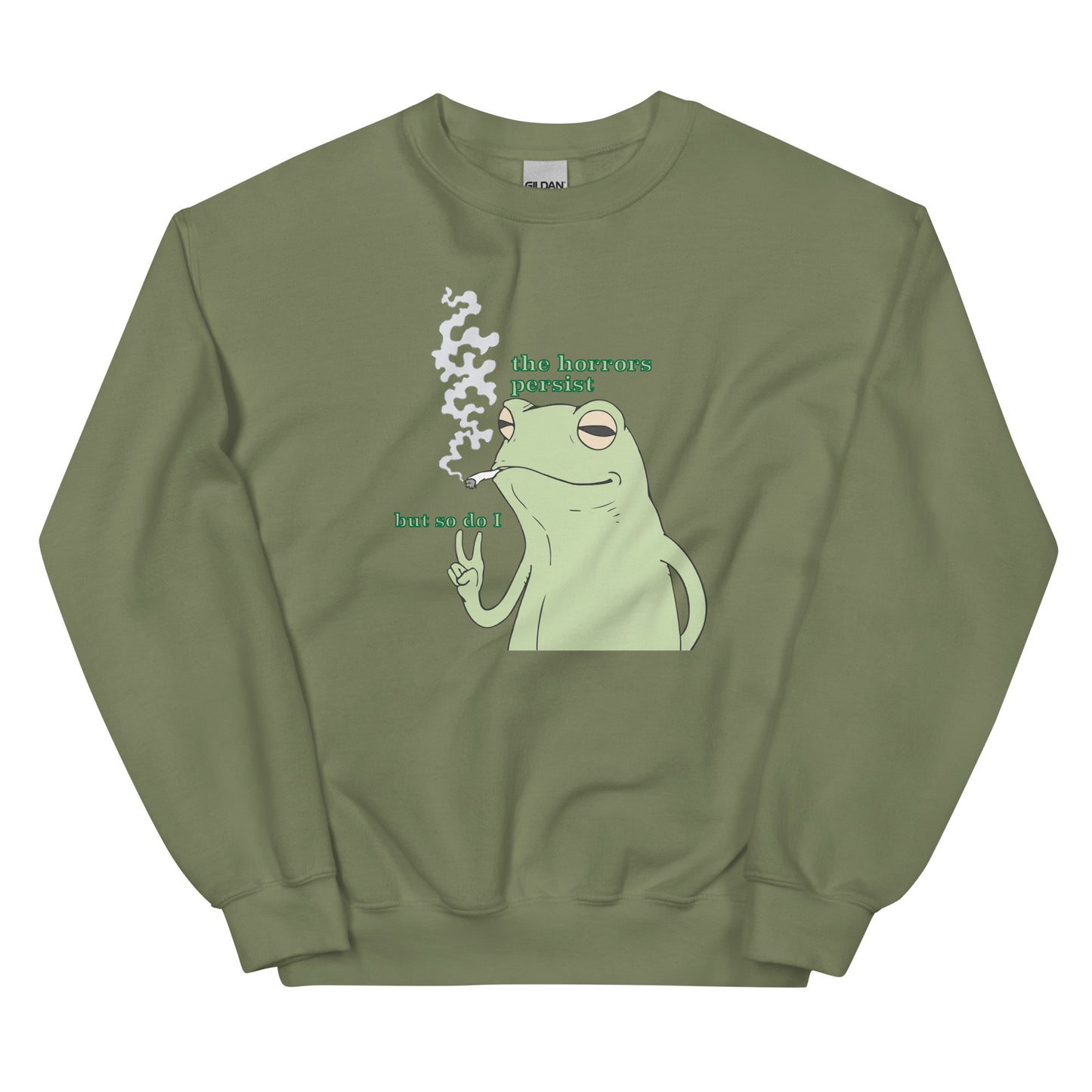The Horrors Persist Frog Sweatshirt