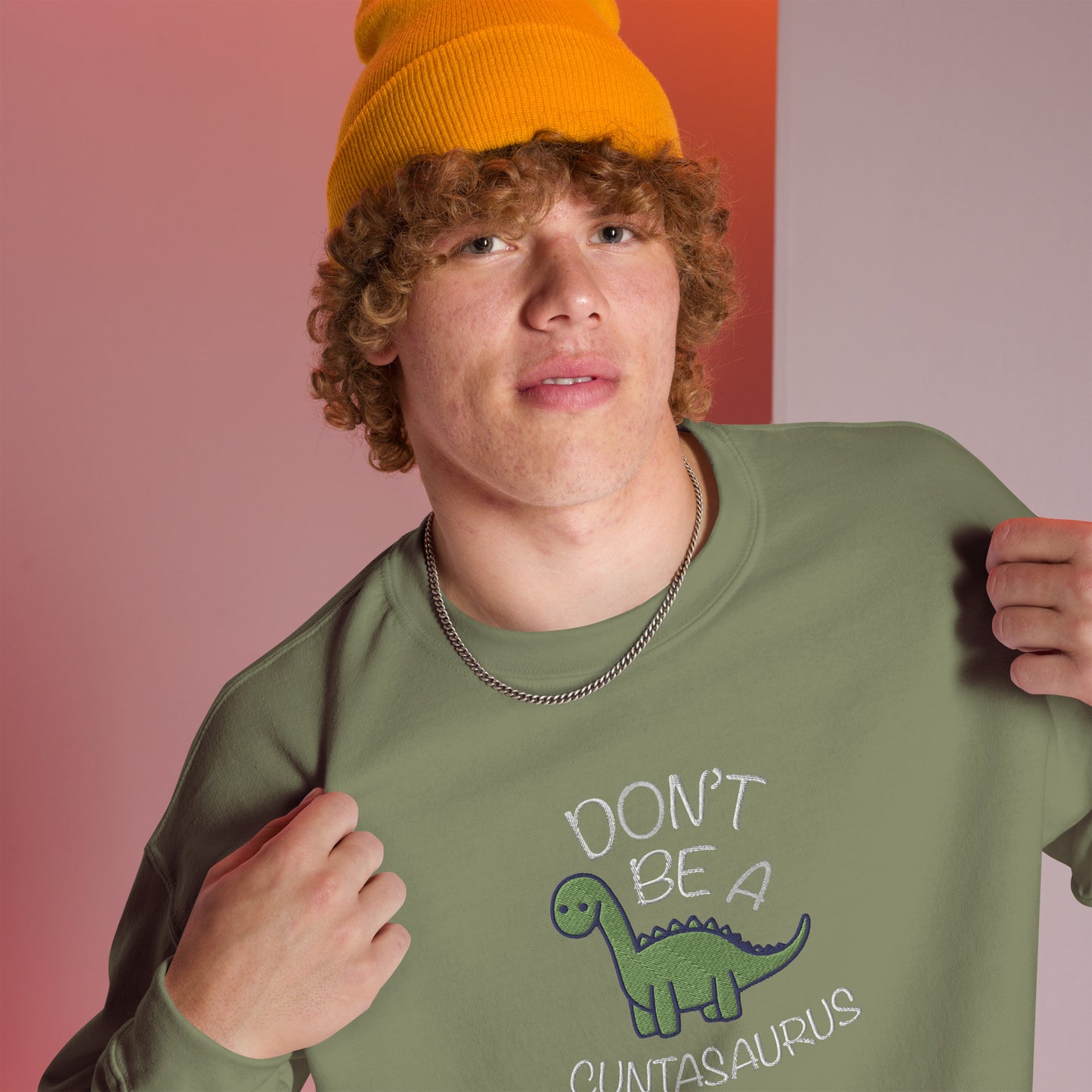 Don't Be A Cuntasaurus Embroidered Unisex Sweatshirt