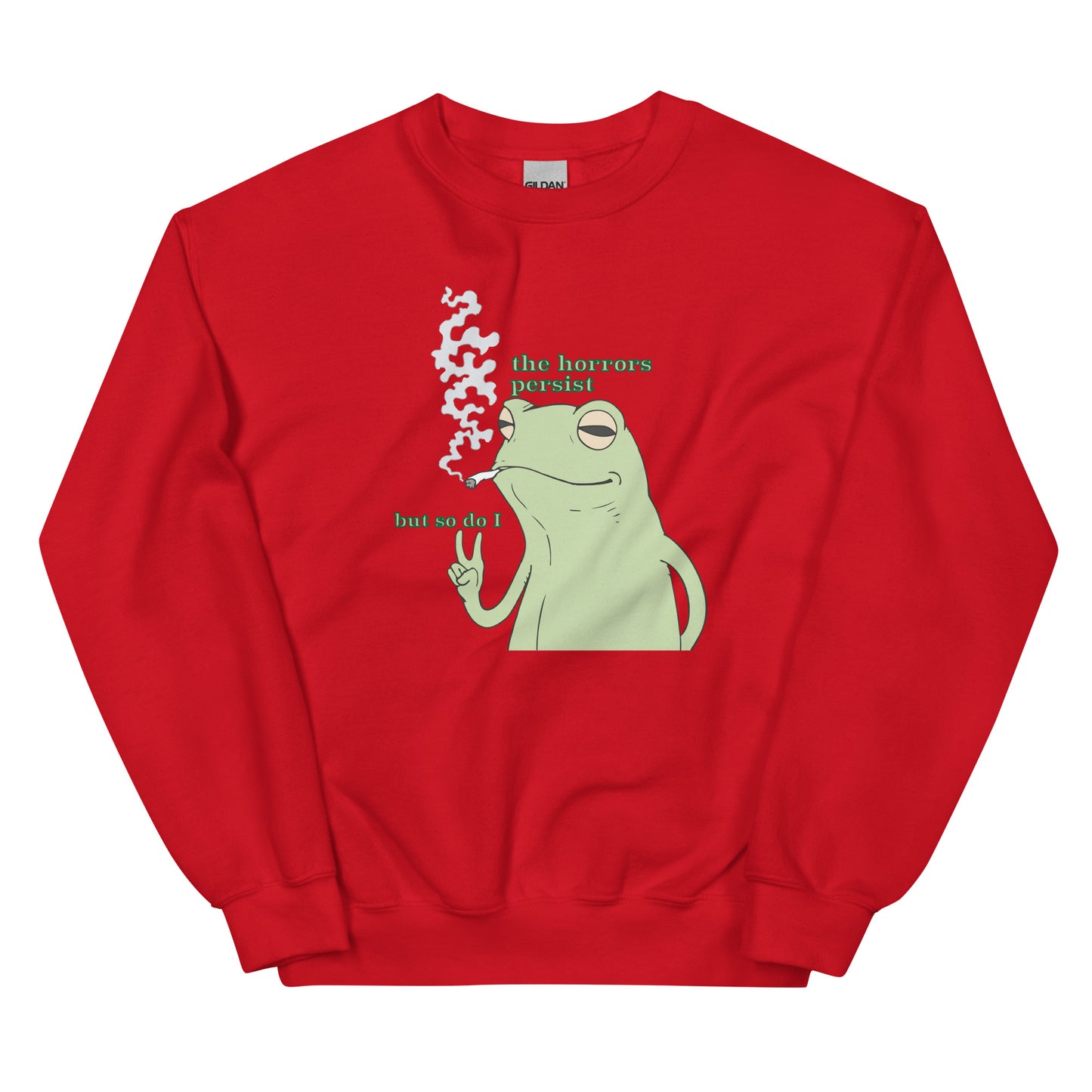 The Horrors Persist Frog Sweatshirt