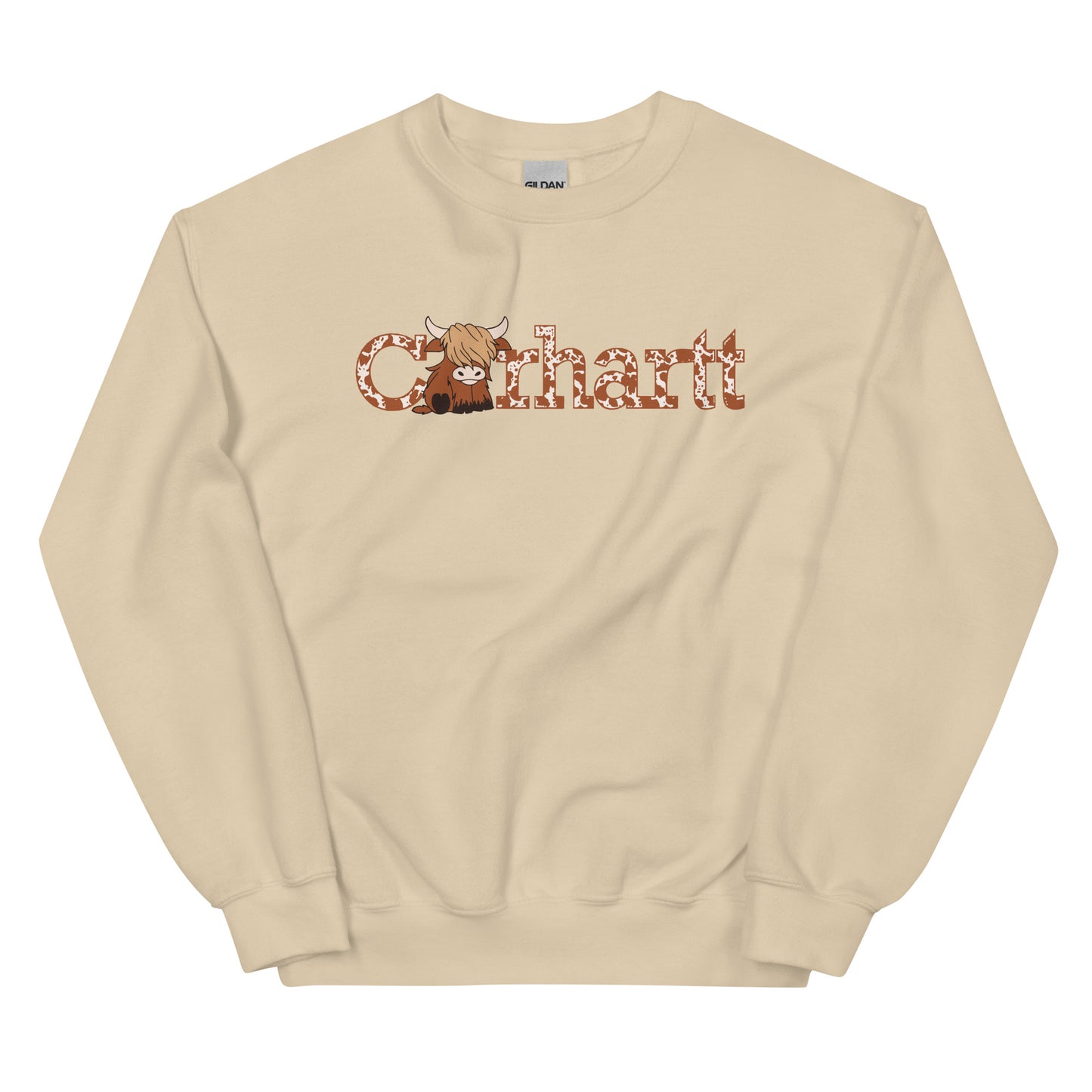 Highland Cow Sweatshirt, Cute Cow Gift Sweater, Farm Love Sweatshirt, Cattle Lover Gift, Western Sweatshirt, Animal