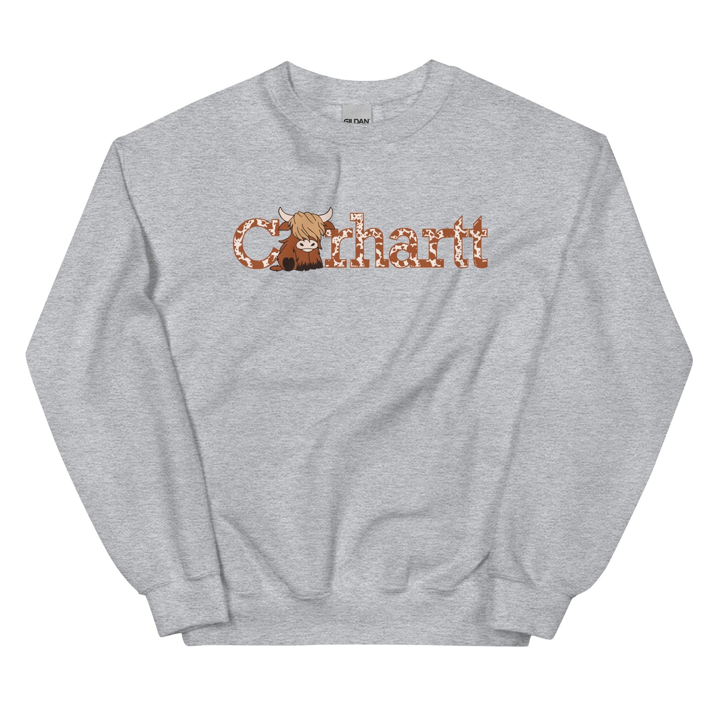 Highland Cow Sweatshirt, Cute Cow Gift Sweater, Farm Love Sweatshirt, Cattle Lover Gift, Western Sweatshirt, Animal