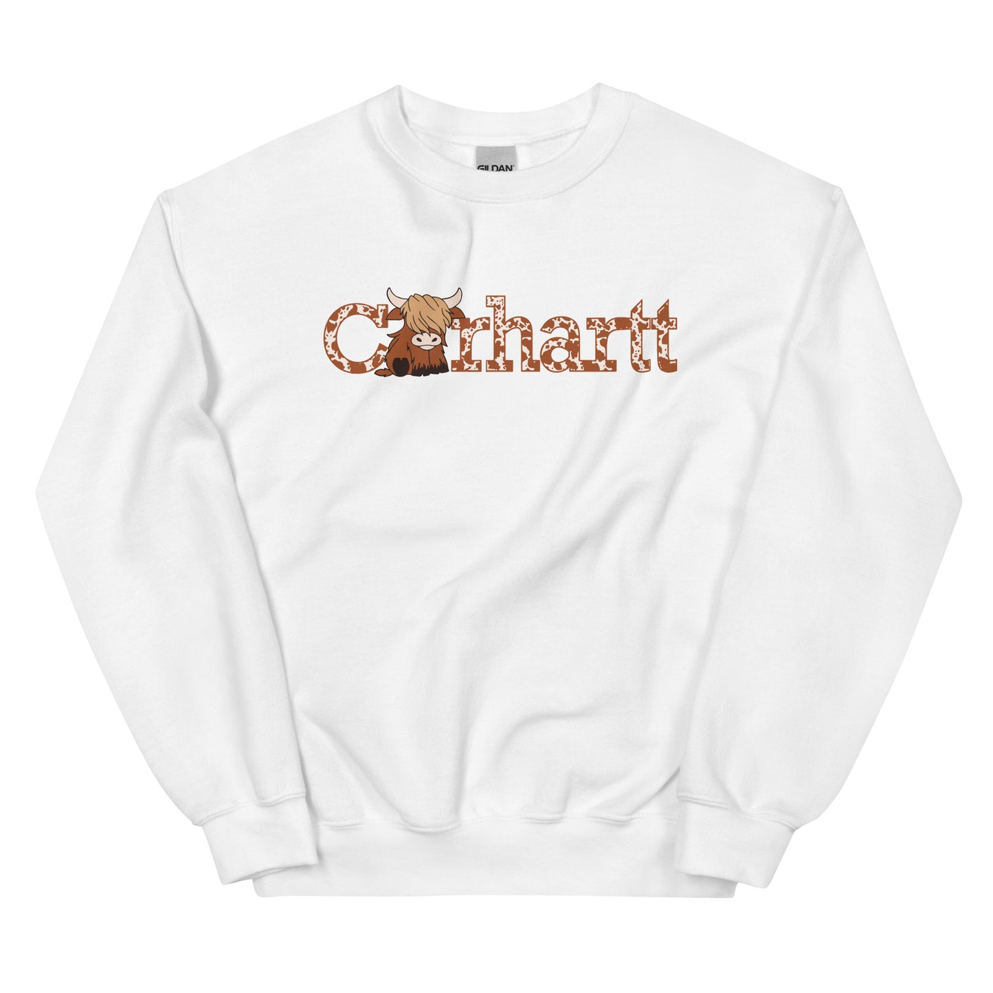 Highland Cow Sweatshirt, Cute Cow Gift Sweater, Farm Love Sweatshirt, Cattle Lover Gift, Western Sweatshirt, Animal