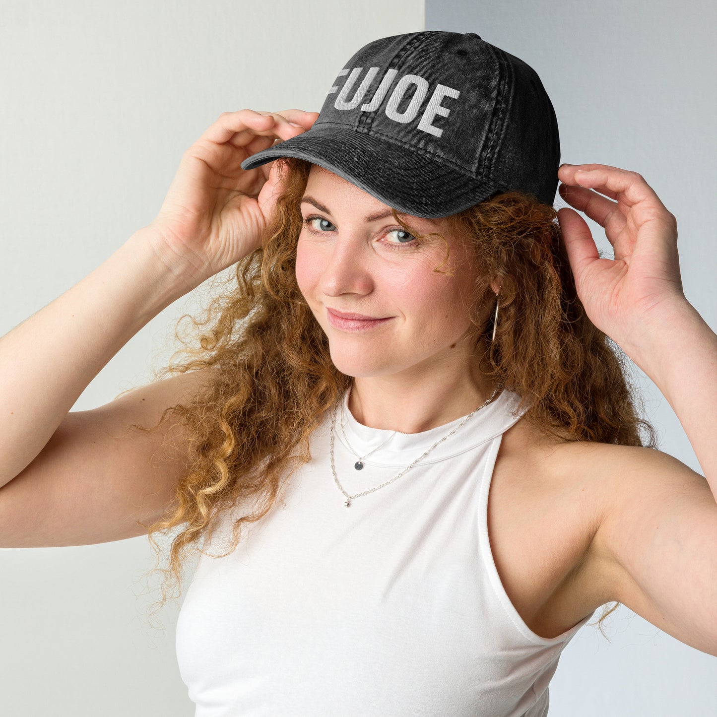 FUJOE Hat (Embroidered Vintage Cotton Twill Cap)