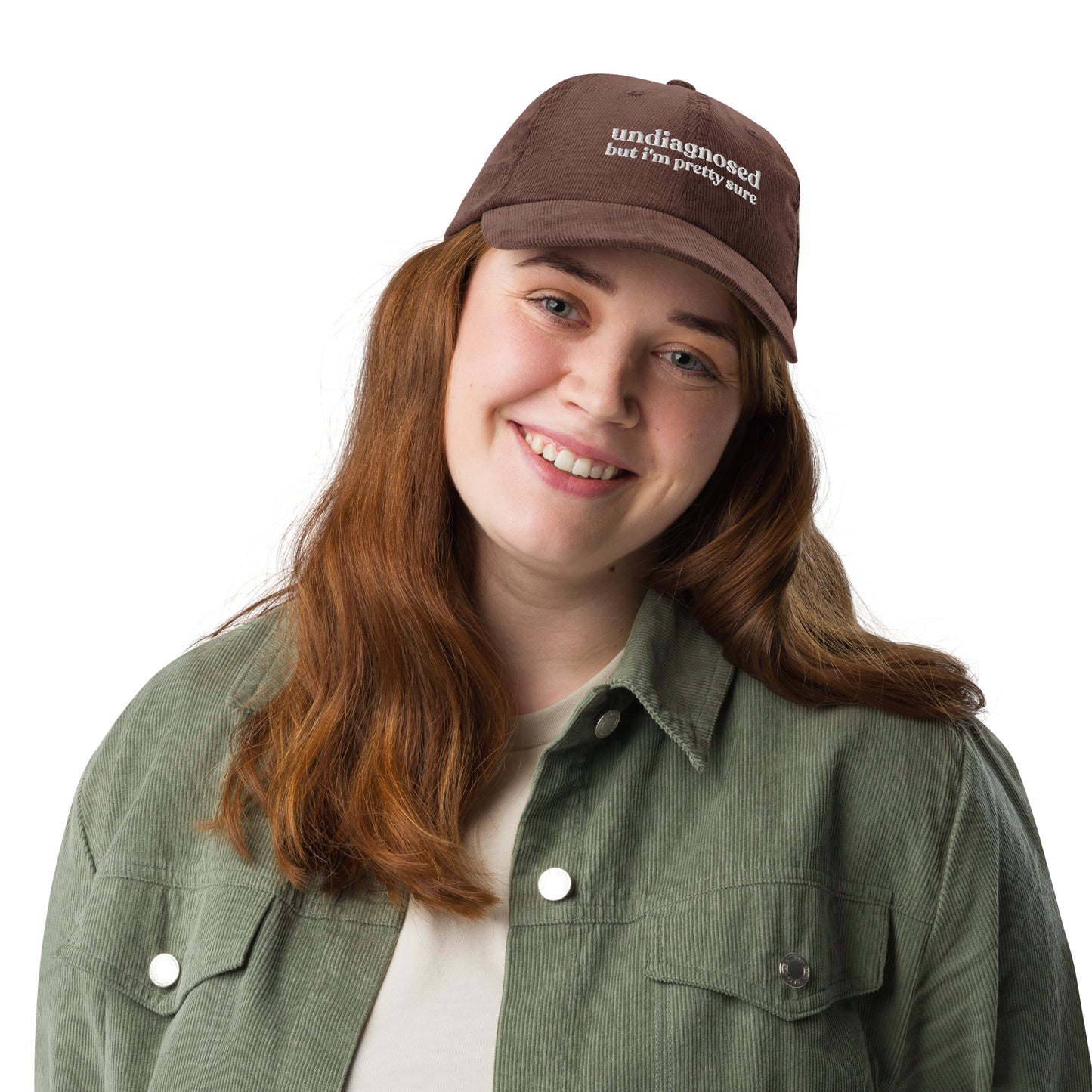 Undiagnosed, But I'm Pretty Sure Funny Corduroy Hat