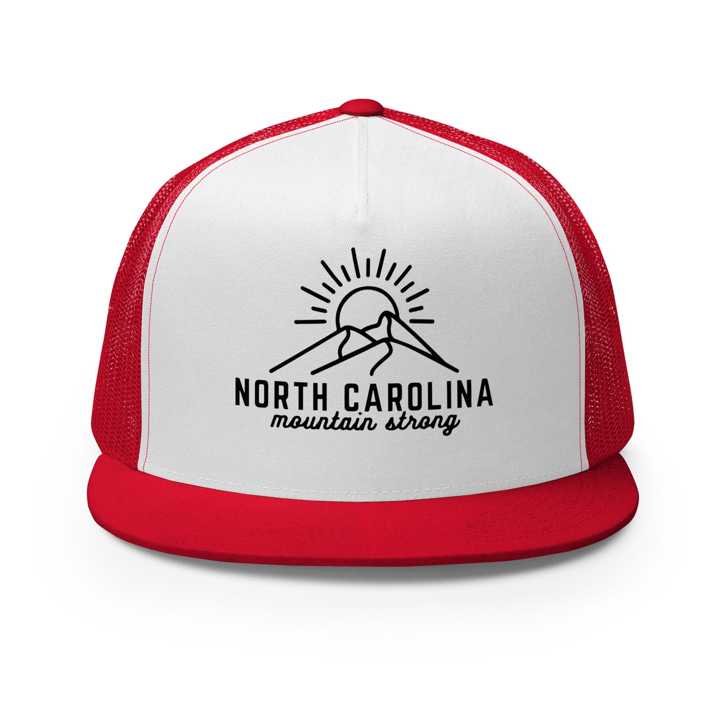 North Carolina Mountain Strong Hat (Embroidered Trucker Cap)