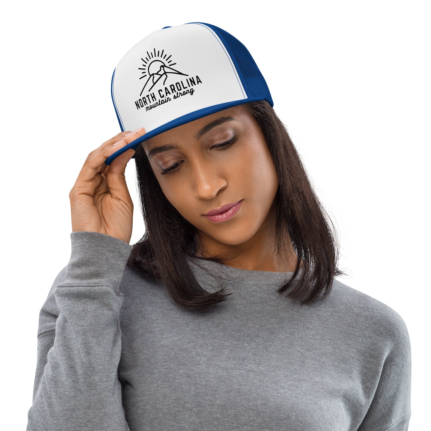 North Carolina Mountain Strong Hat (Embroidered Trucker Cap)