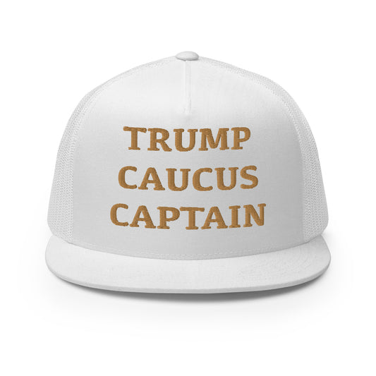 Trump Caucus Captain Hat (Embroidered Trucker Cap)