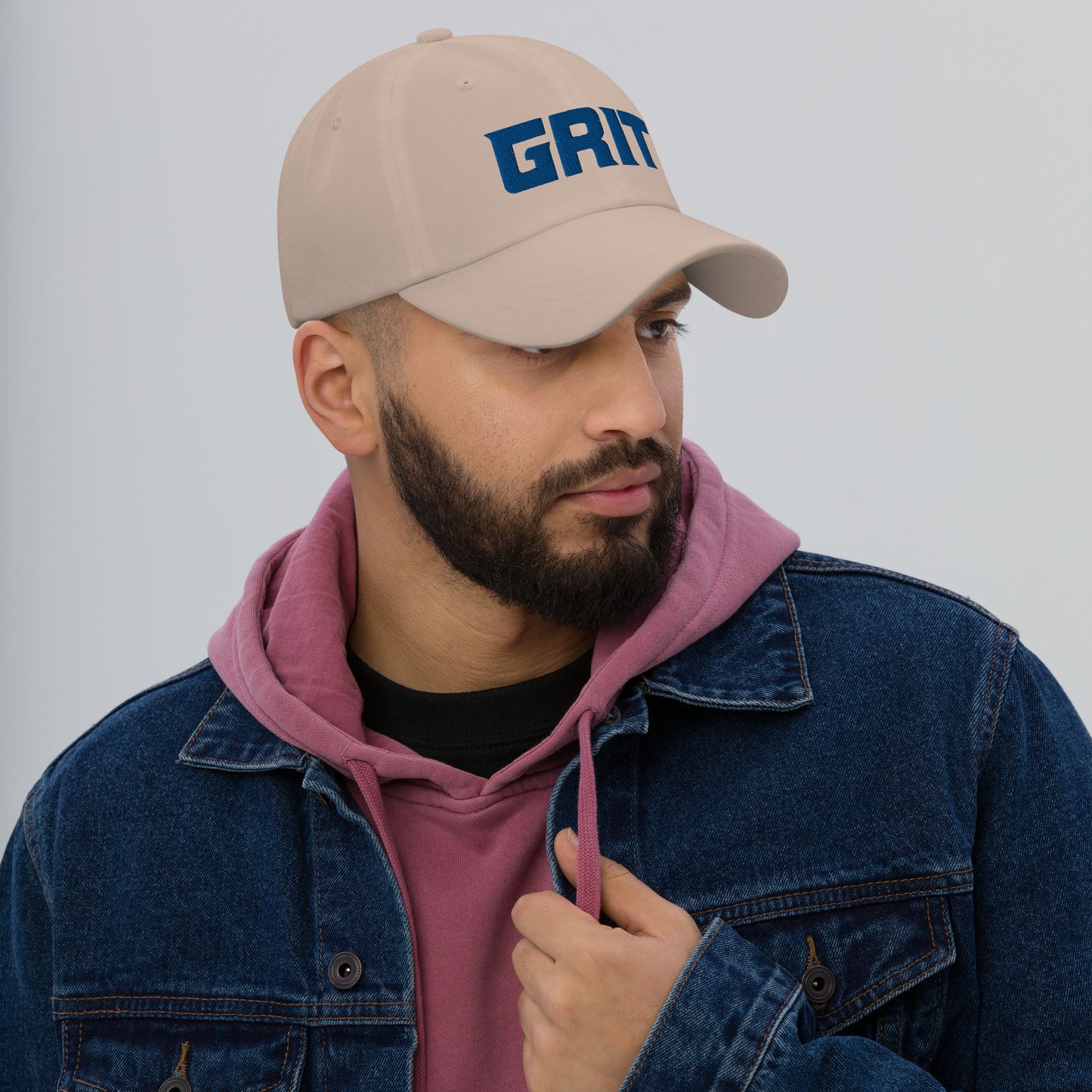Lions Fan Inspired Dan Campbell Grit Hat Embroider Detroit Dad hat