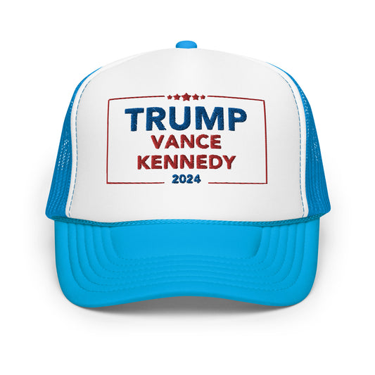 Trump Vance Kinnedy Hat (Embroidered Foam trucker hat)