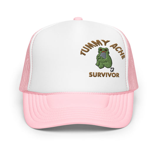 Tummy Ache Survivor Hat foam trucker hat