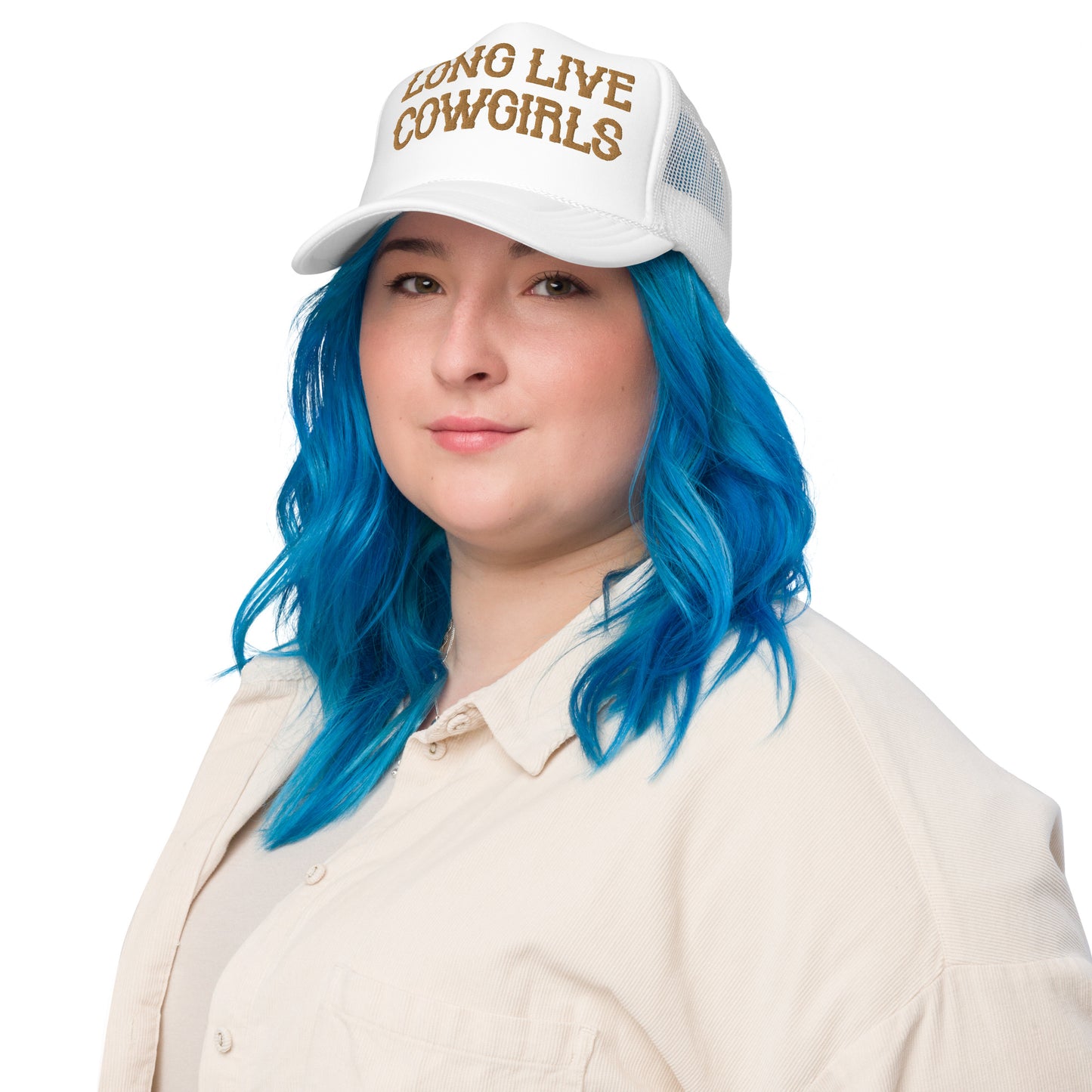 Long Live Cowgirls Hat (Embroidered Foam trucker hat)