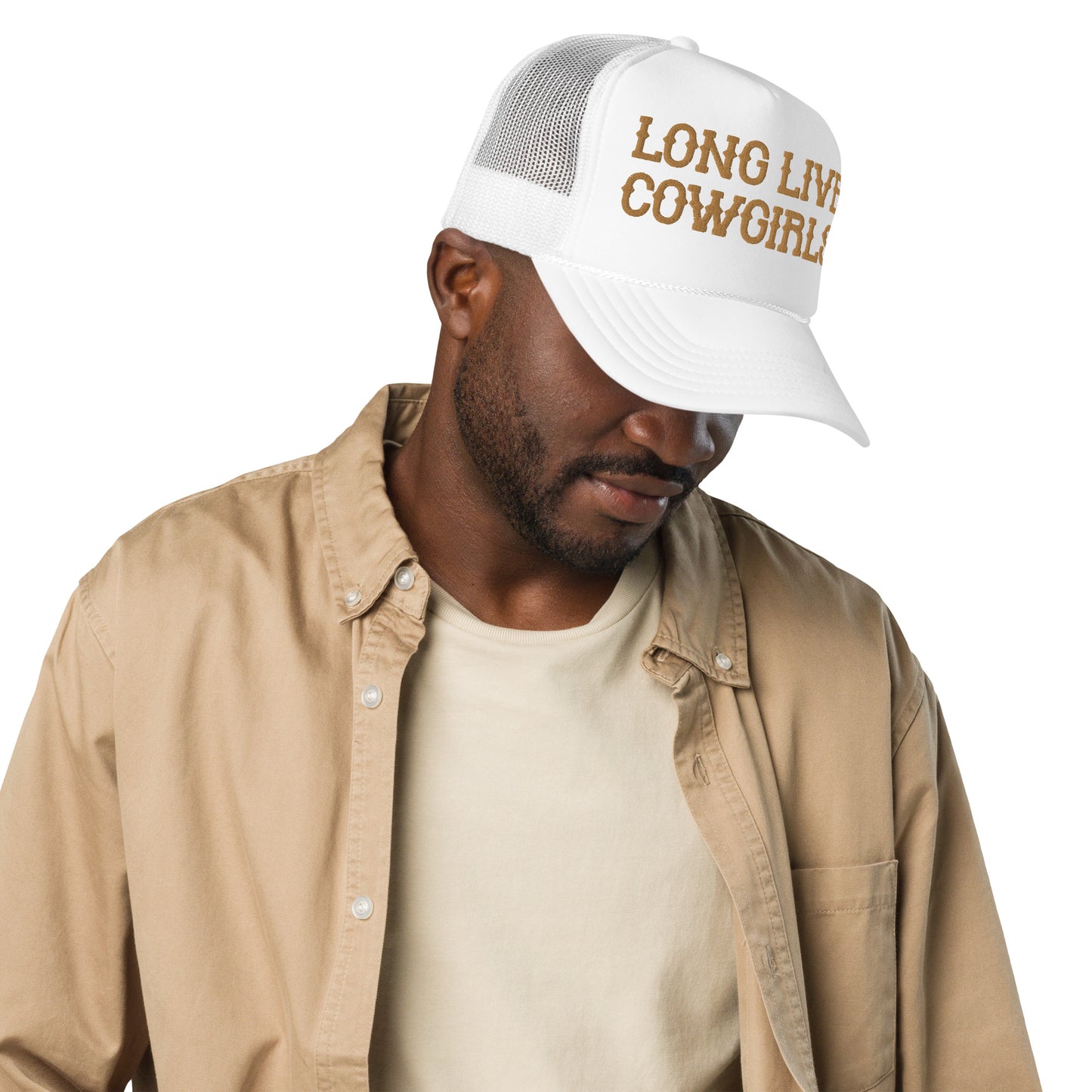 Long Live Cowgirls Hat (Embroidered Foam trucker hat)