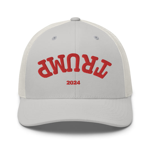 Trump Upside Down Hat (Embroidered Trucker Cap)